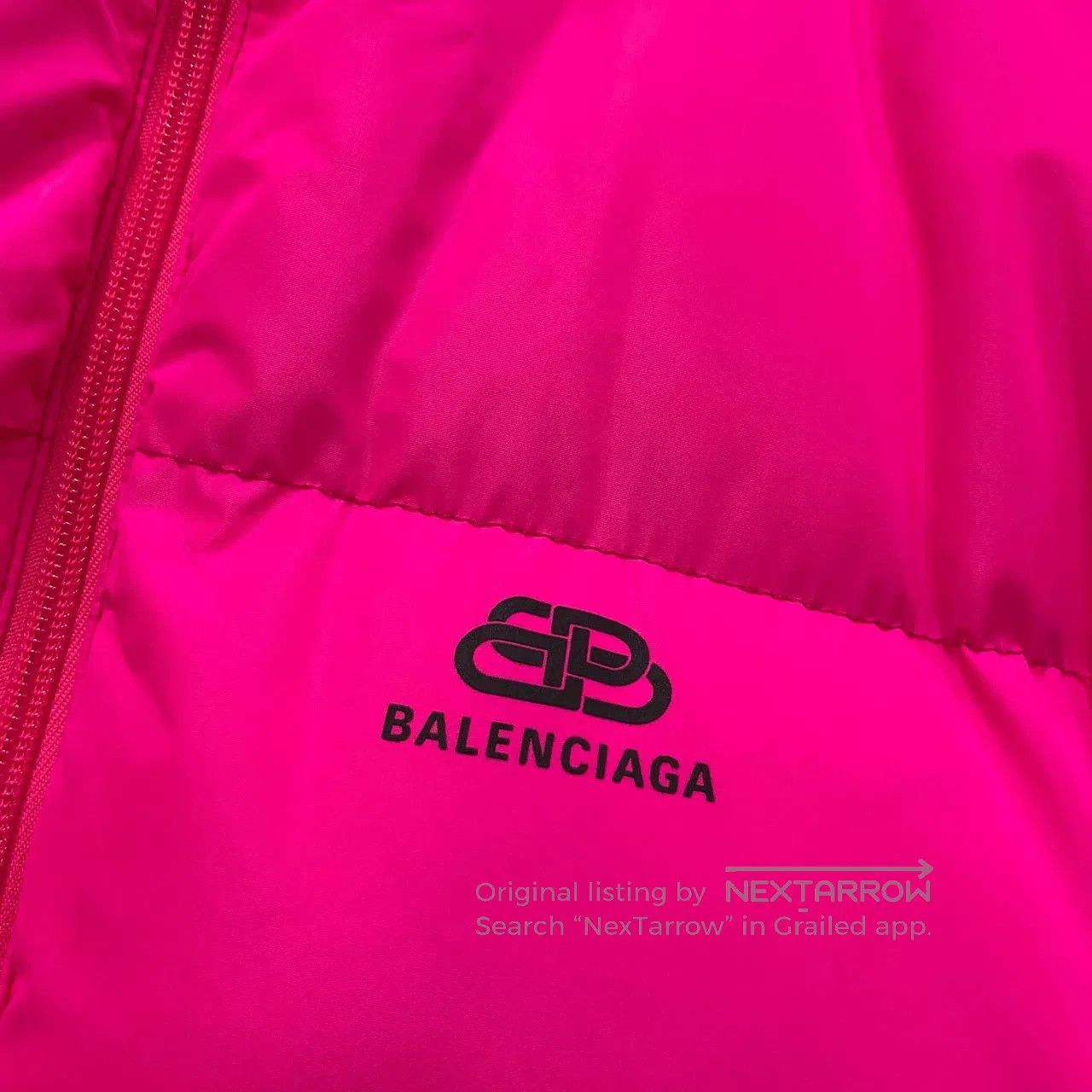 Balenciaga Balenciaga Pink Lock Buckle Print Down Jacket. Size XS / US 0-2 / IT 36-38 - 3 Thumbnail