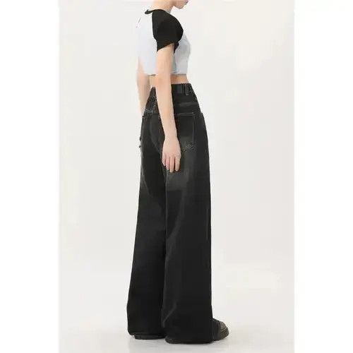 Jean Gothic Black Jeans High Waist Size US 32 / EU 48 - 2 Thumbnail