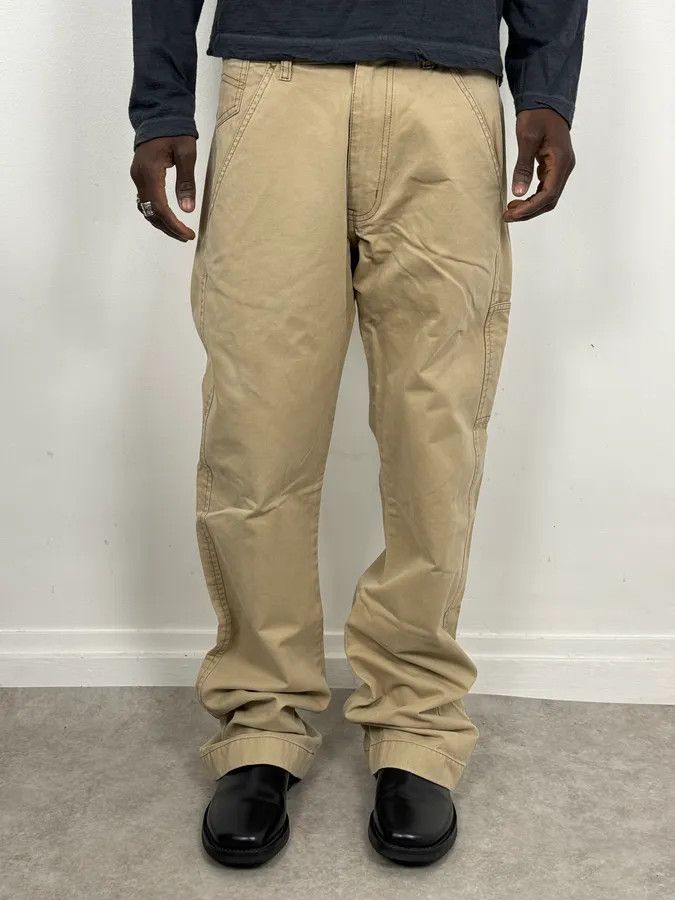 Armani 2000s Armani Beige Cozy Flared Pants Size US 32 / EU 48 - 1 Thumbnail