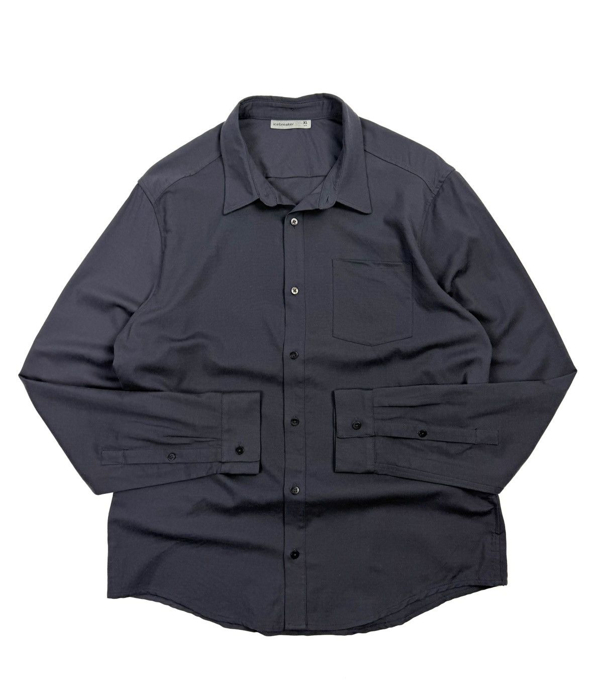 Icebreaker Icebreaker Wool Botton Up Shirt Gray Outdoor Gorpcore Size US XL / EU 56 / 4 - 2 Thumbnail