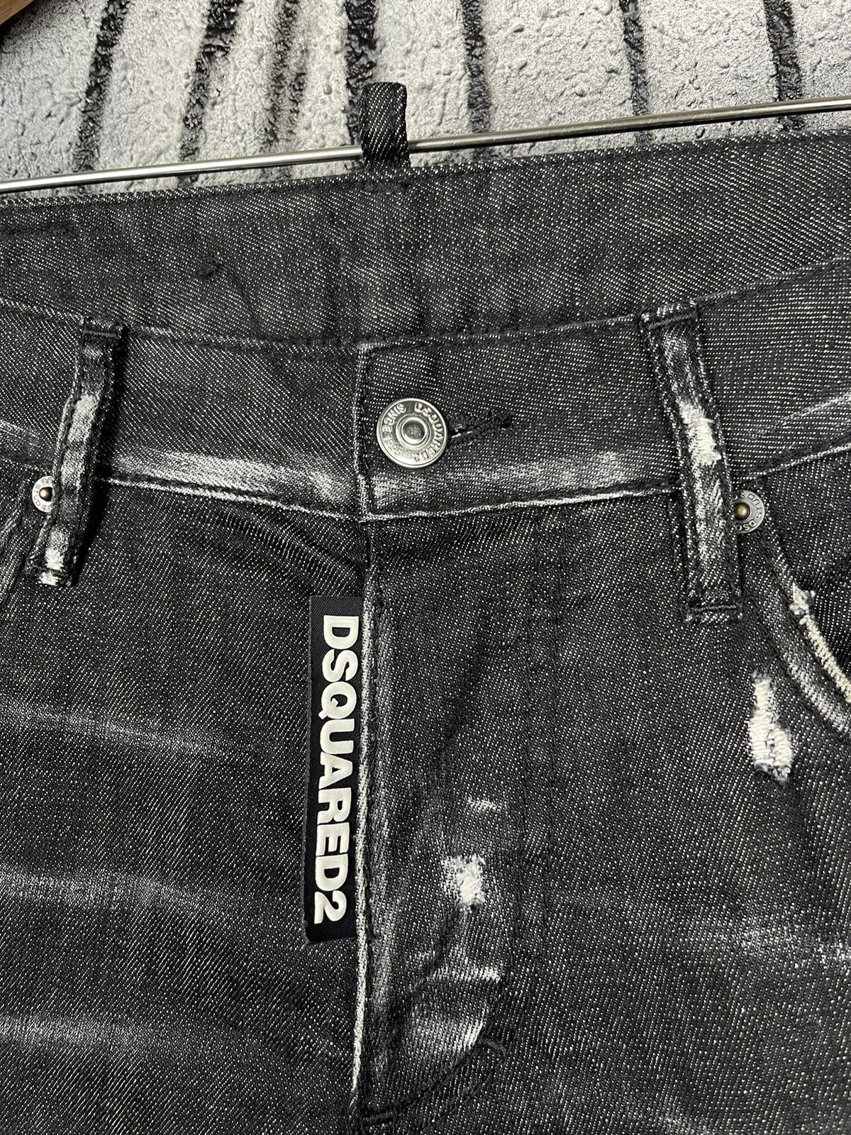 Dsquared2 Dsquared2 Distressed Black Denim Slim Jeans Women’s Size 36 Size 25" / US 0 / IT 36 - 5 Thumbnail