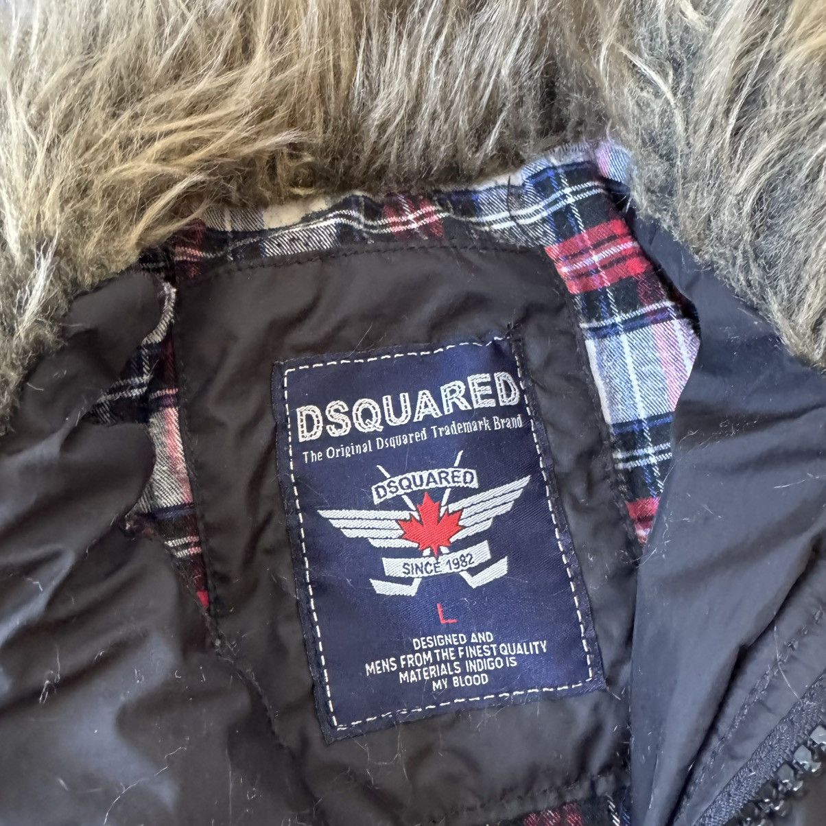 Dsquared2 Rare SQUARED FUR PARKA BOMBER JACKET COAT GOTH PUNK ROCK Size US S / EU 44-46 / 1 - 7 Thumbnail