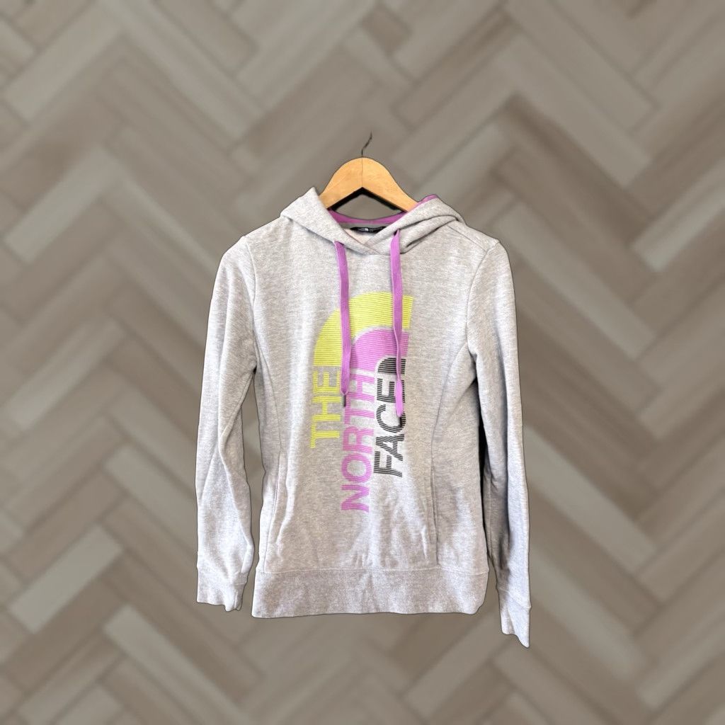 The North Face The North Face Womens Gray Graphic Pullover Hooded Sweatshirt Size Small Size S / US 4 / IT 40 - 1 Thumbnail