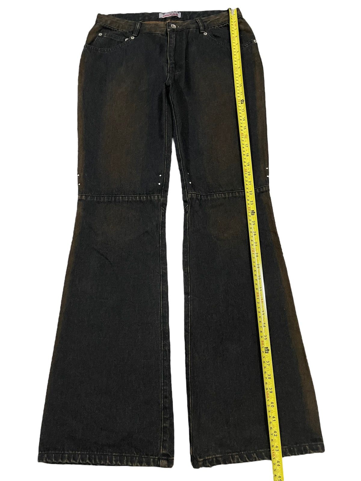 If Six Was Nine Vintage Japanese Brand Faded Wash Style Flare Jeans Size US 31 - 9 Thumbnail