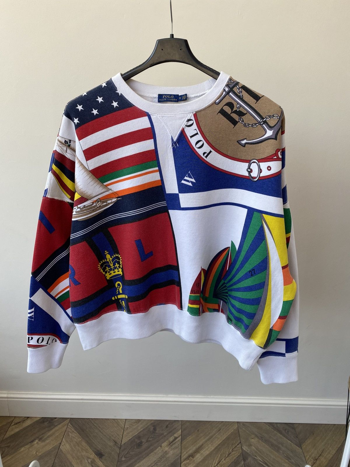 Polo Ralph Lauren Vintage Polo Ralph Lauren Multicoloured Printed Sweatshirt Size US M / EU 48-50 / 2 - 3 Thumbnail
