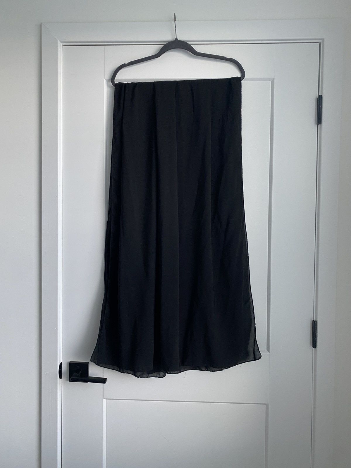 Other Premium Large Sz Chiffon Rectangle Hijab In Black For Women Size ONE SIZE - 2 Thumbnail