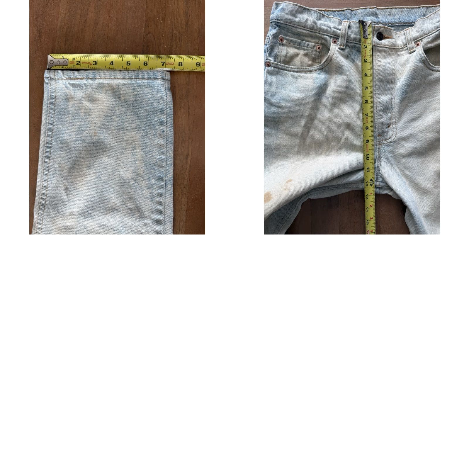 Levi's VINTAGE Levi's 505 Jeans Mens 34x30 Regular Fit Denim USA Blue Accessories: Button, Zipper, Logo 5-Pocket 90s City Retro Classic Straight Mens Size US 34 / EU 50 - 10 Thumbnail