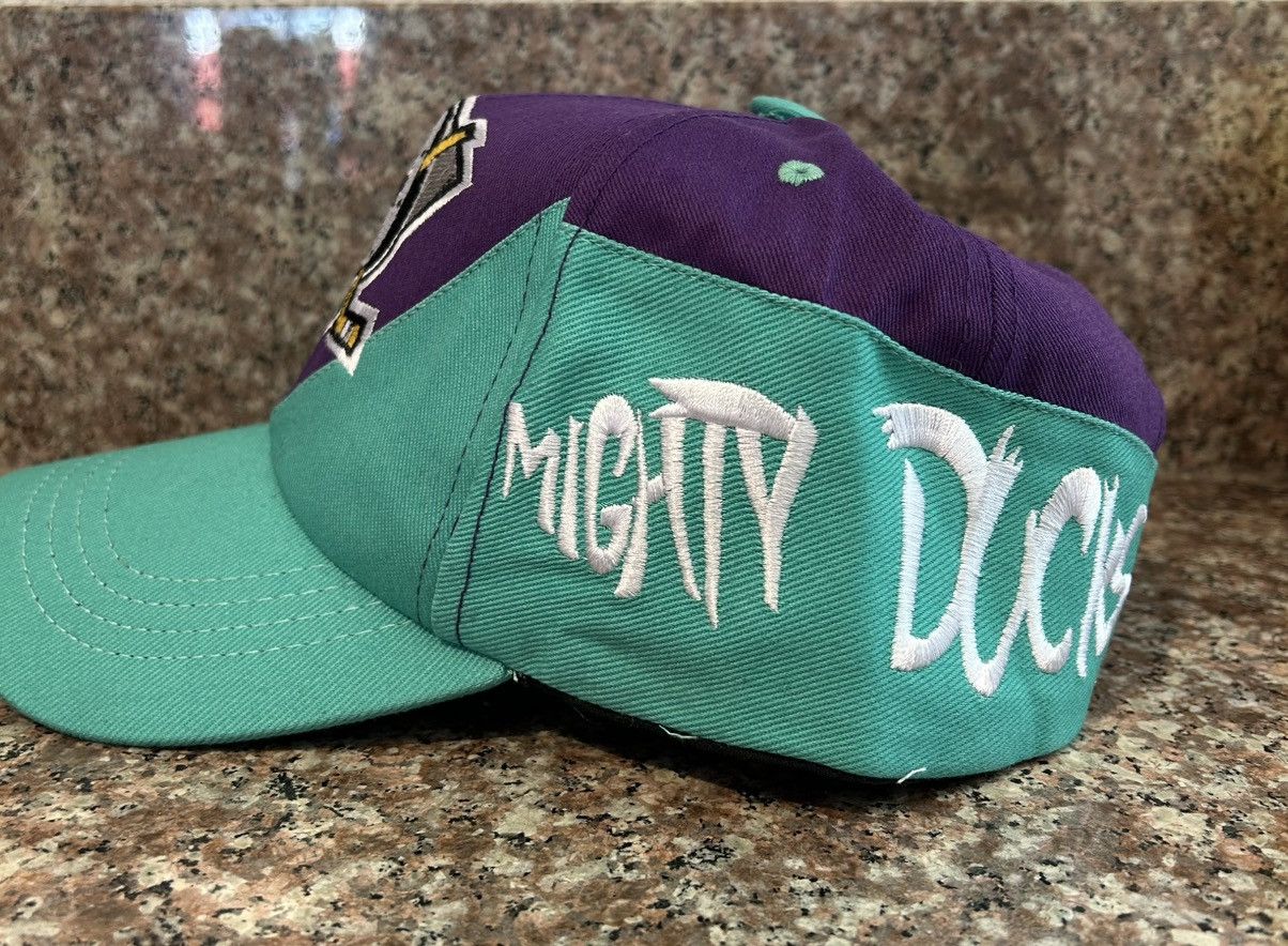 NHL VTG NEW Anaheim Mighty Ducks Hat Snapback Spell Out NHL Size ONE SIZE - 2 Thumbnail