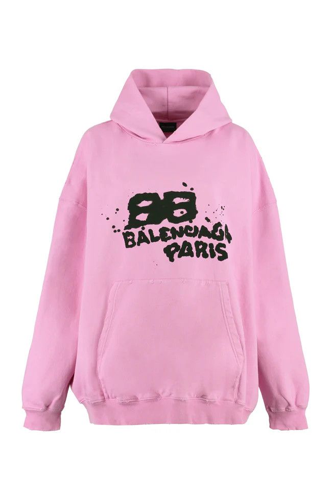 o1la1rc1a0824 Large Fit Hoodie in Pink/Black