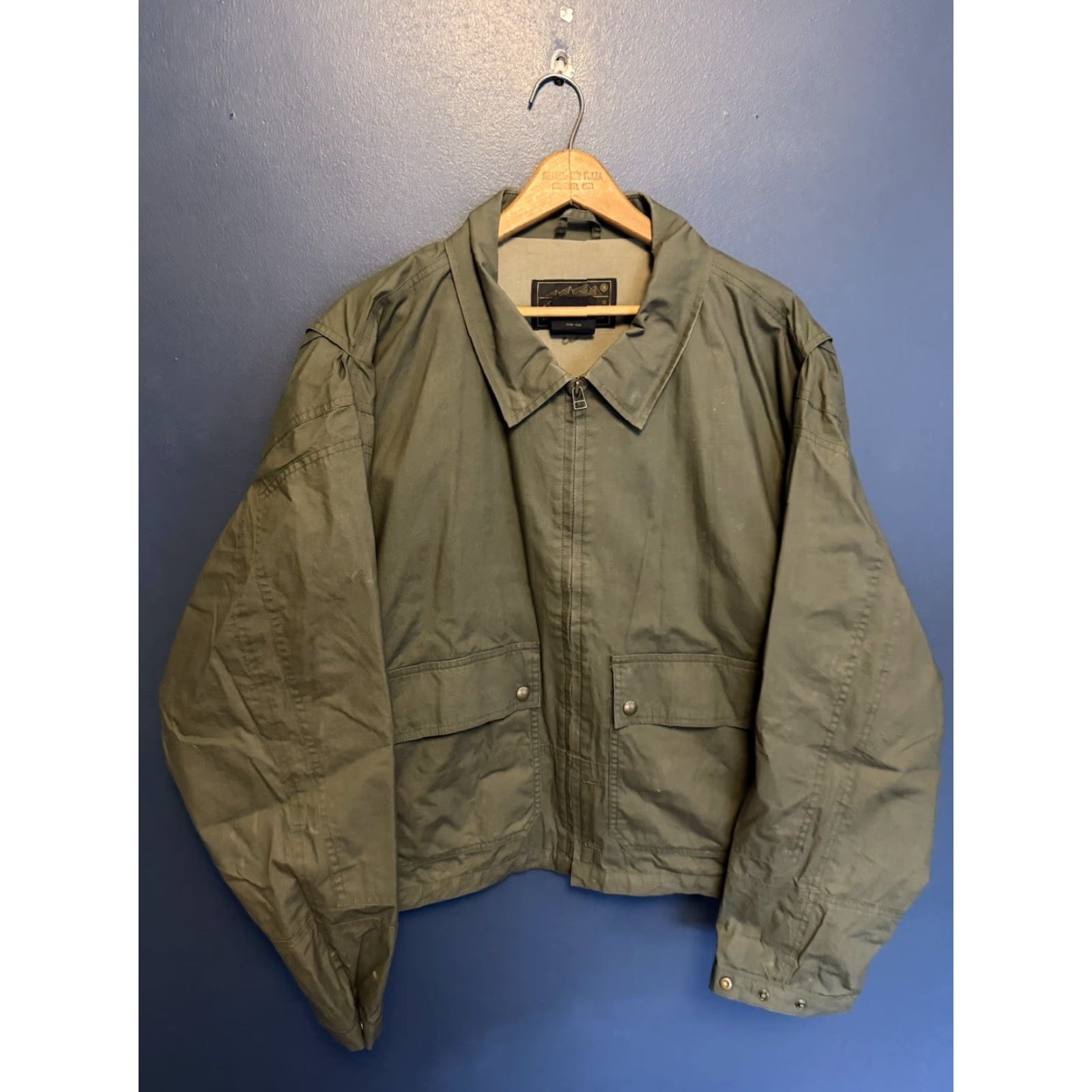 Eddie Bauer VINTAGE Eddie Bauer Jacket Green 90s Cotton Zip Pocket Large Mens Size US L / EU 52-54 / 3 - 3 Thumbnail