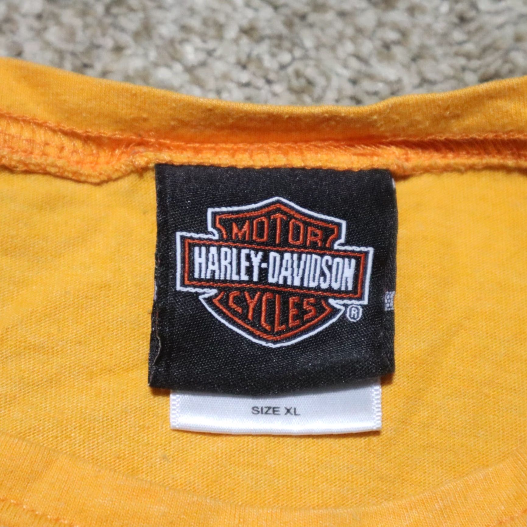 Harley Davidson Harley-Davidson Shirt Women XL Orange T-Shirt Motorcycle Virginia 90s? Size XL / US 12-14 / IT 48-50 - 5 Thumbnail