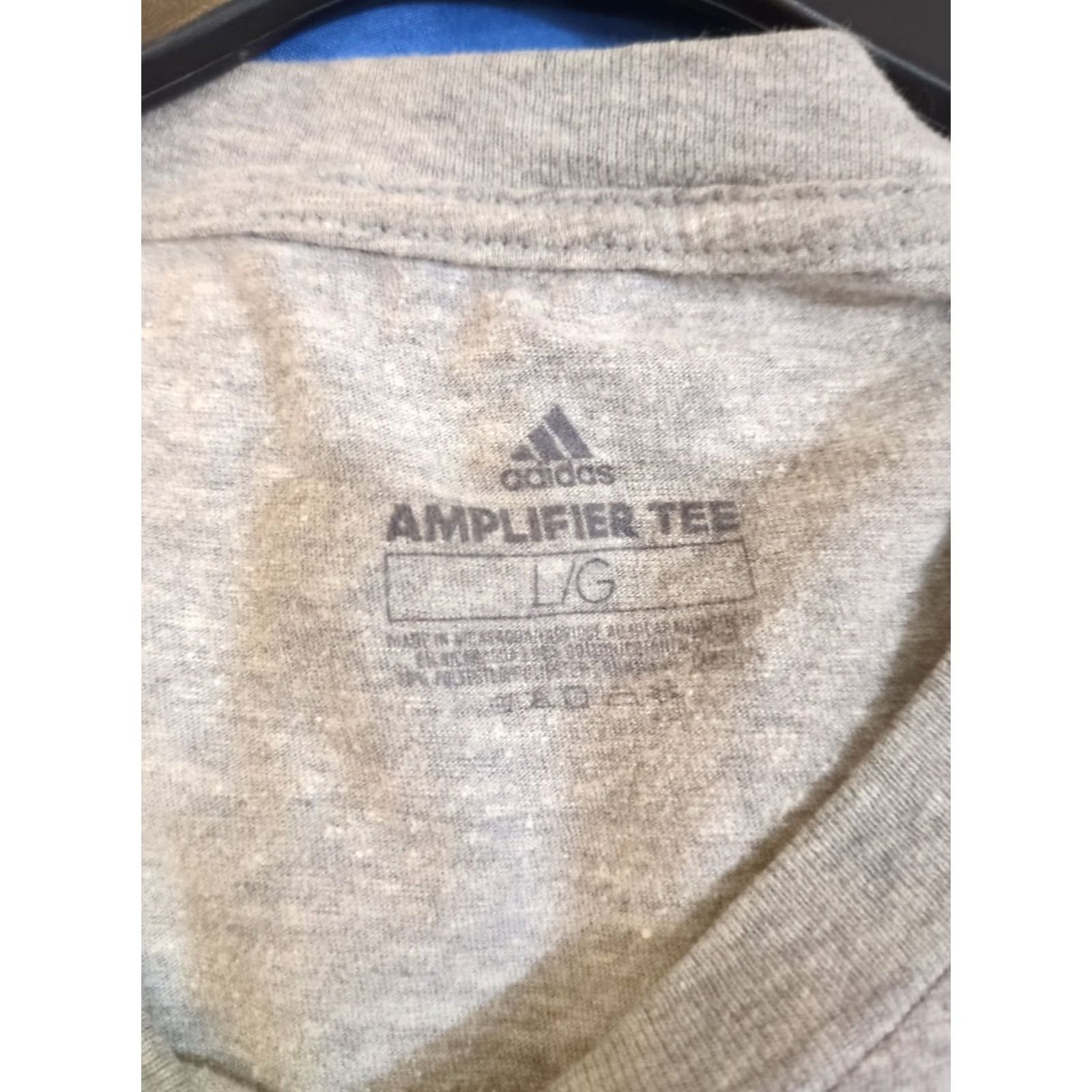 Adidas Adidas T-Shirt Amplifier Tee Men L Gray Short Sleeve Cotton Shirt Size US L / EU 52-54 / 3 - 4 Thumbnail