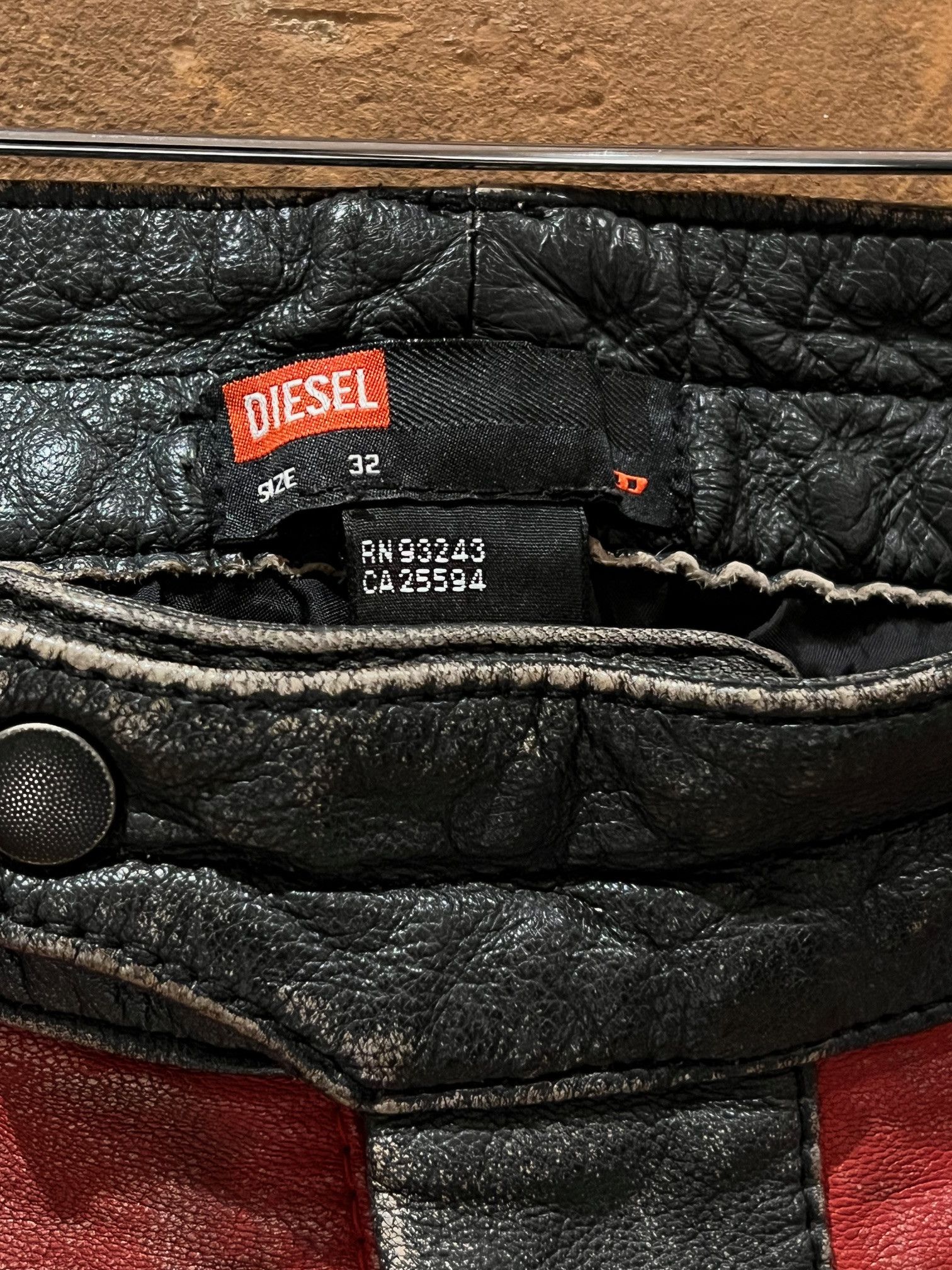 Diesel Diesel “Industry Division” Two-Tone Leather Pants Size US 32 / EU 48 - 9 Thumbnail