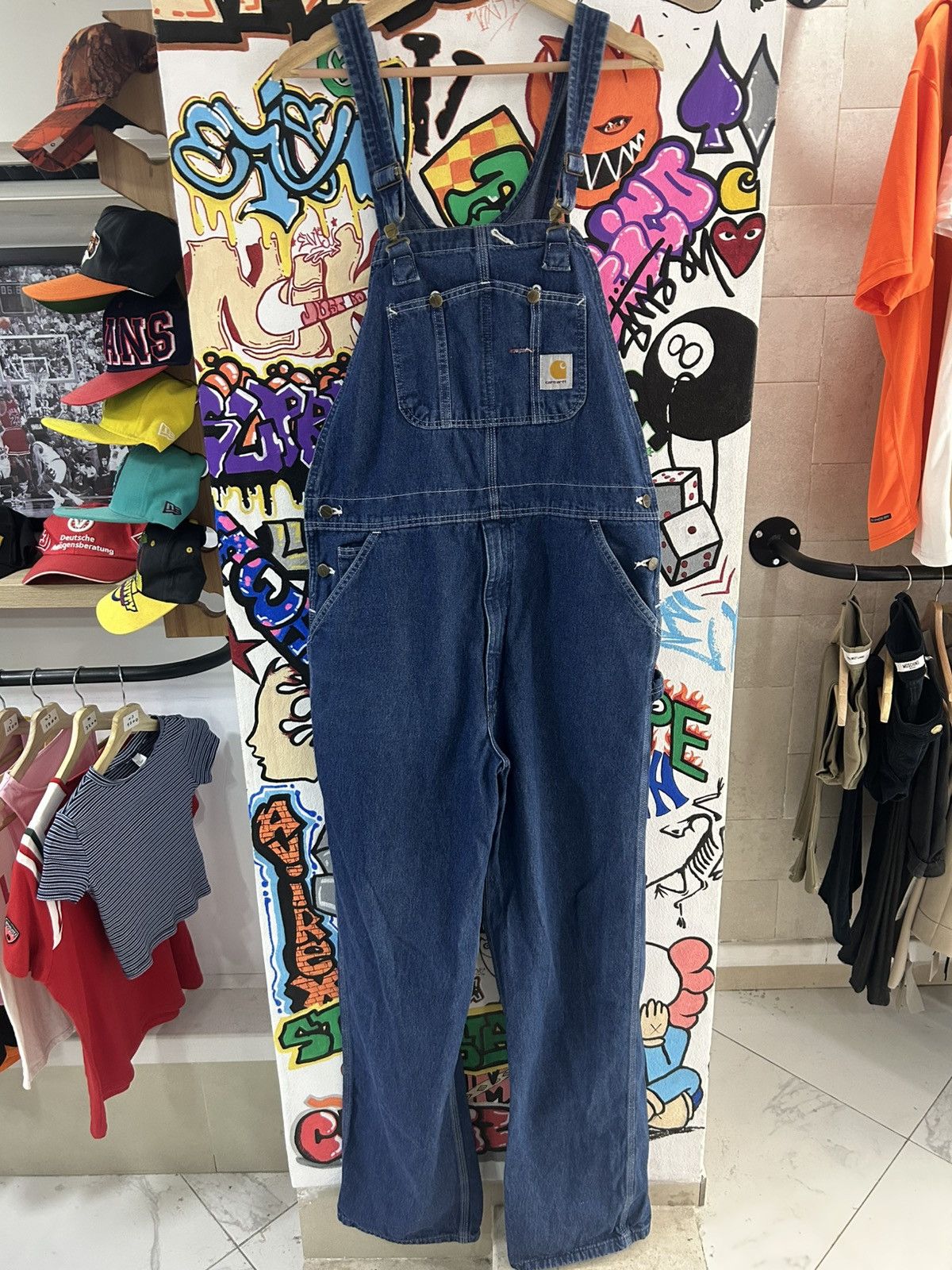 Vintage Vtg Carhartt Denim Overall Size US 38 / EU 54 - 1 Thumbnail