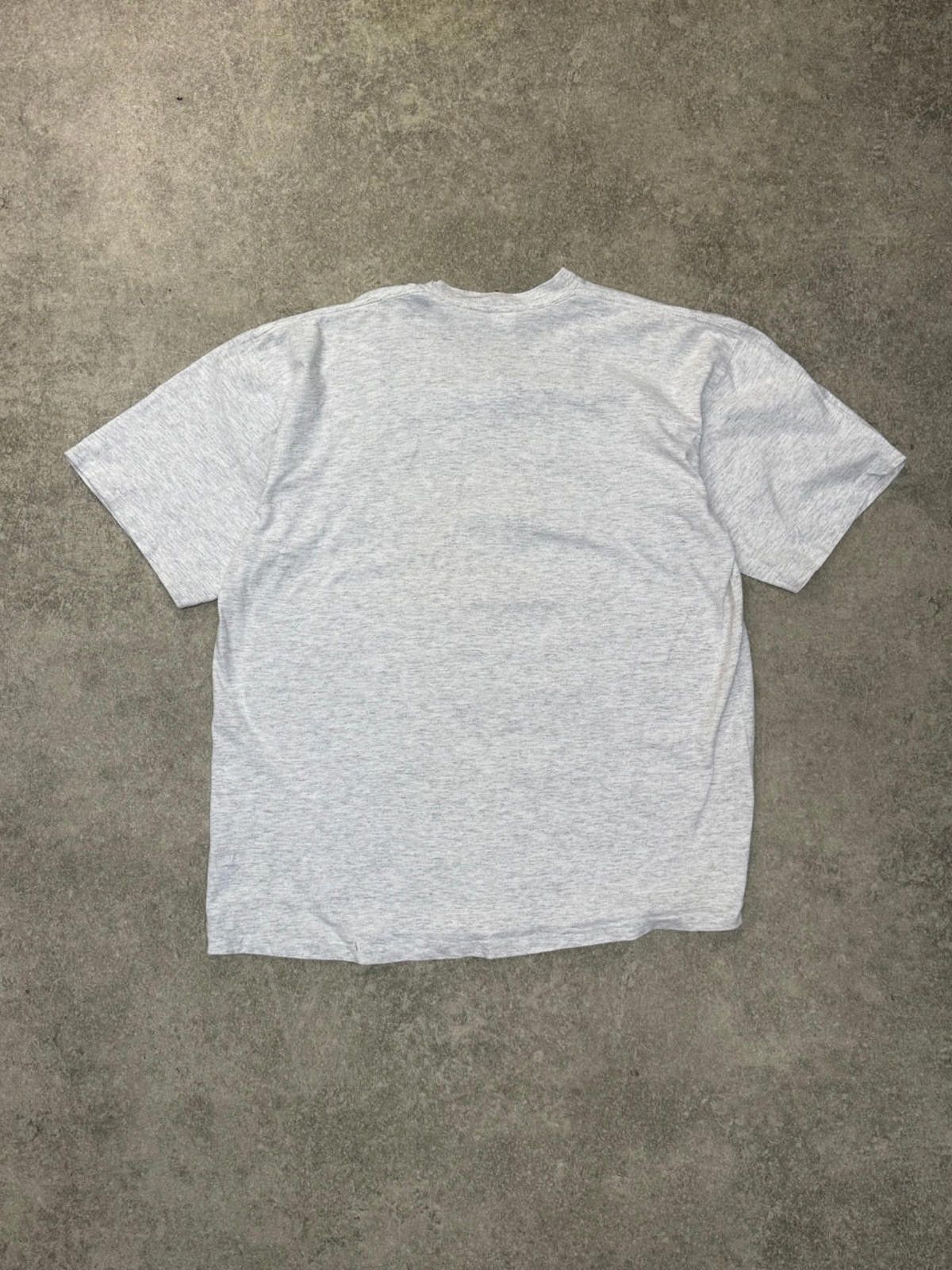 Designer Malcom X Grey Graphic Single Stitch Tee Size ONE SIZE - 3 Thumbnail
