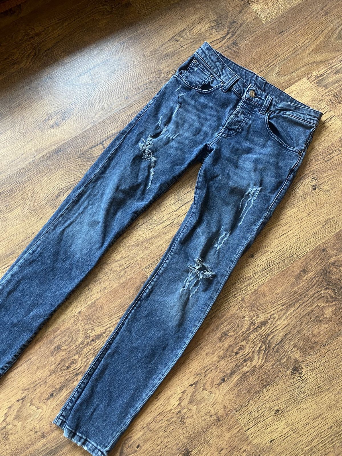 Takeshy Kurosawa Takeshy Kurosawa distressed jeans slim-fit Size US 30 / EU 46 - 1 Thumbnail