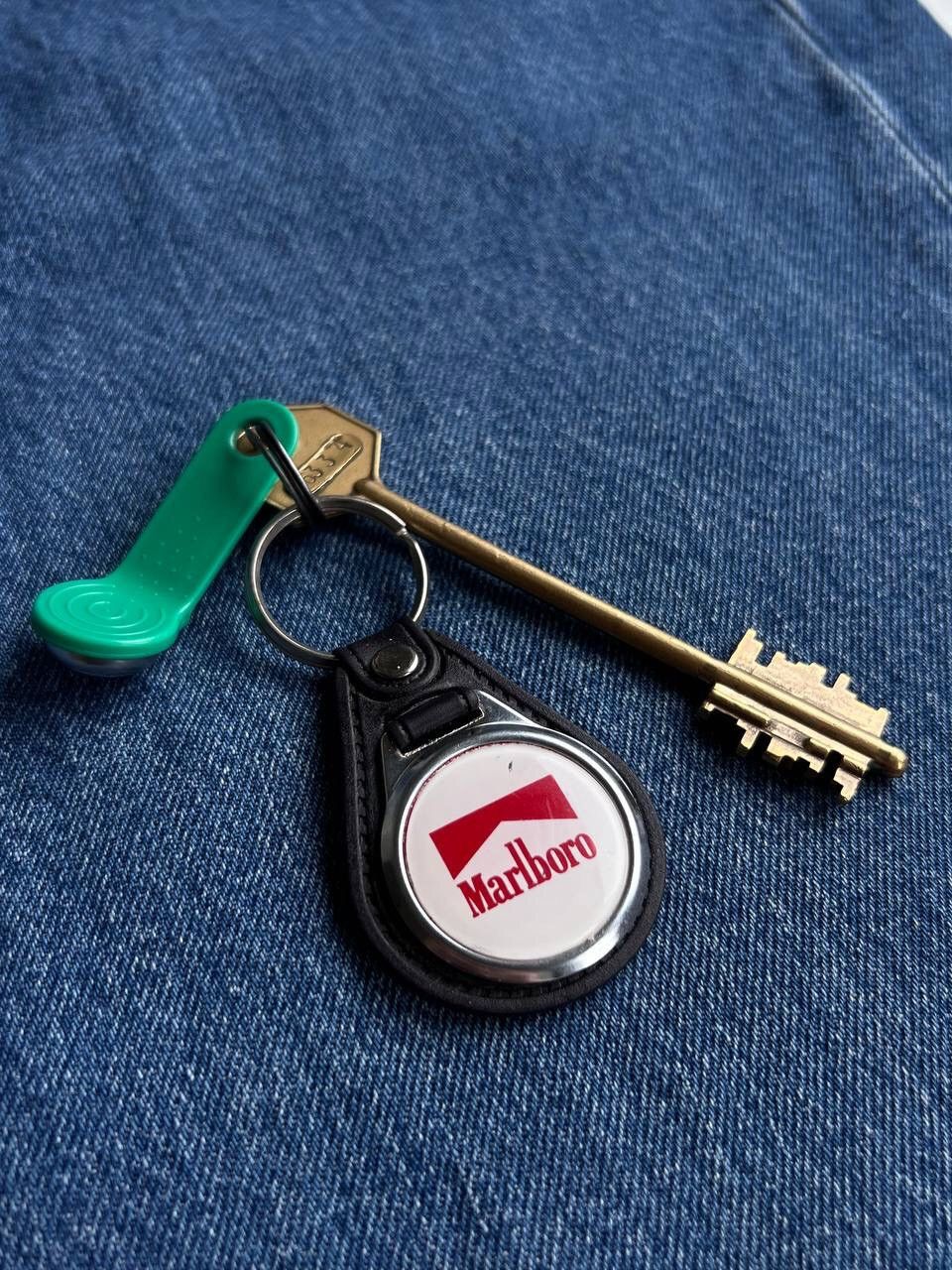 Marlboro × Vintage Marlboro 90s Metal Retro Keychain Leather Steel Auto Racing Size ONE SIZE - 2 Thumbnail