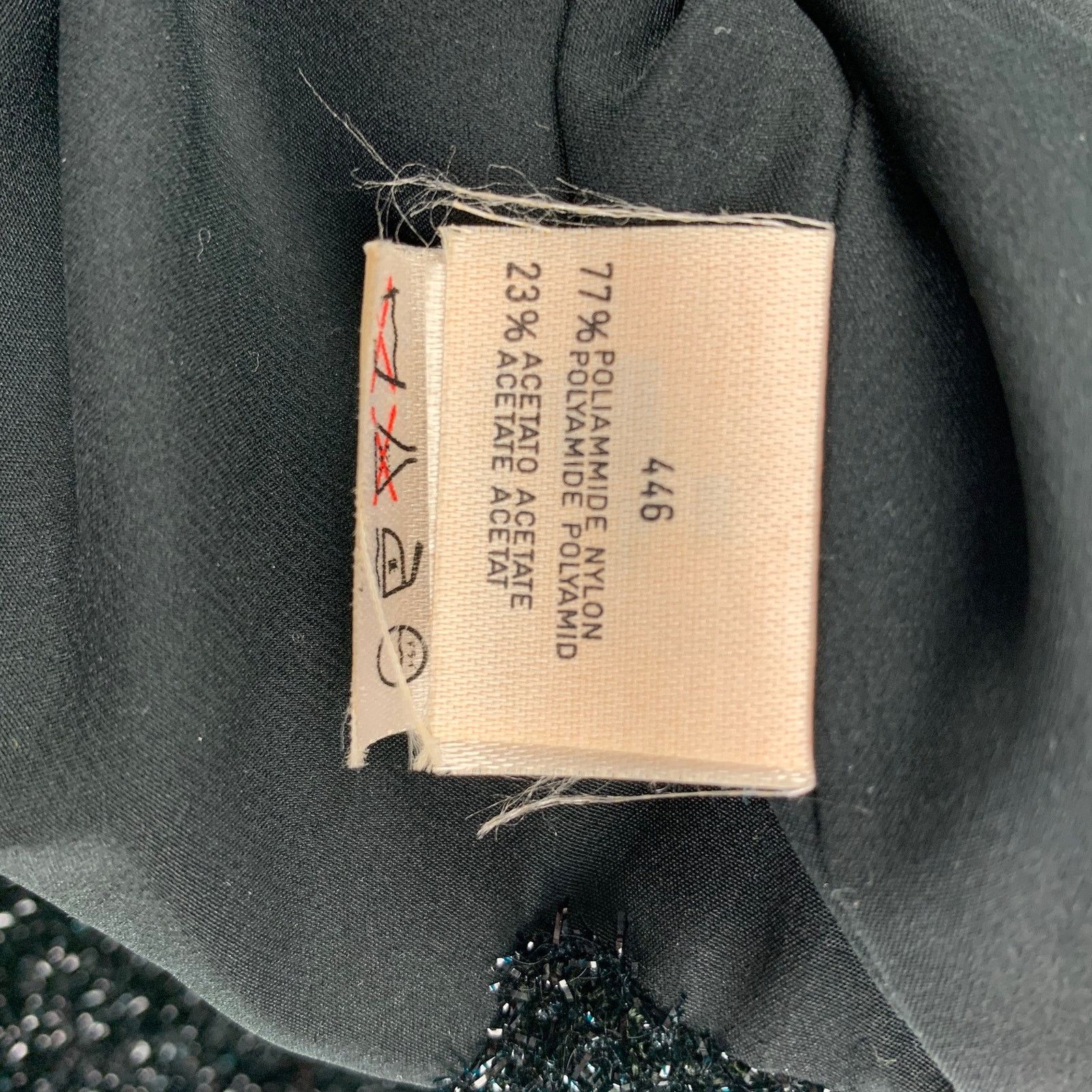 Other M Black Metallic Polyamide Blend Cowl Collar Sweater Size M / US 6-8 / IT 42-44 - 6 Thumbnail