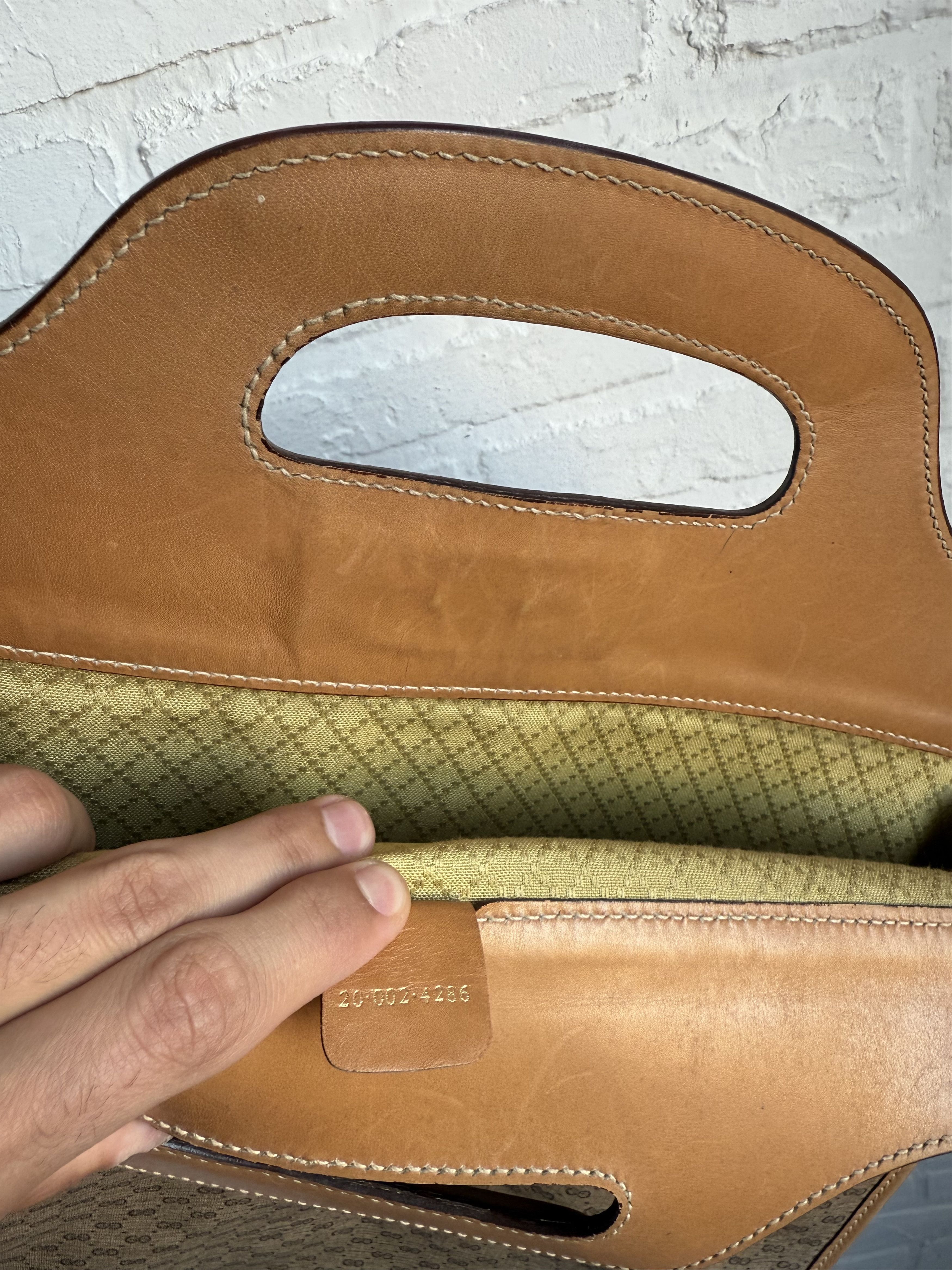 Gucci Vintage 80s Gucci monogram tote bag canvas GG logo Size ONE SIZE - 11 Thumbnail