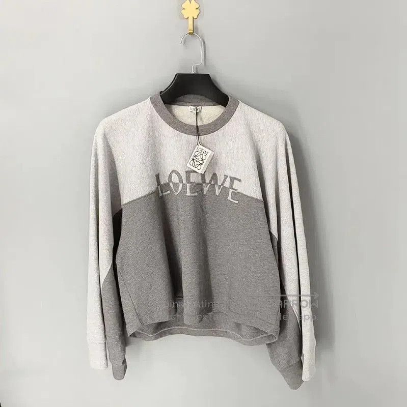 Loewe Loewe Gray Cotton Women's Sweatshirt . Size S / US 4 / IT 40 - 1 Thumbnail