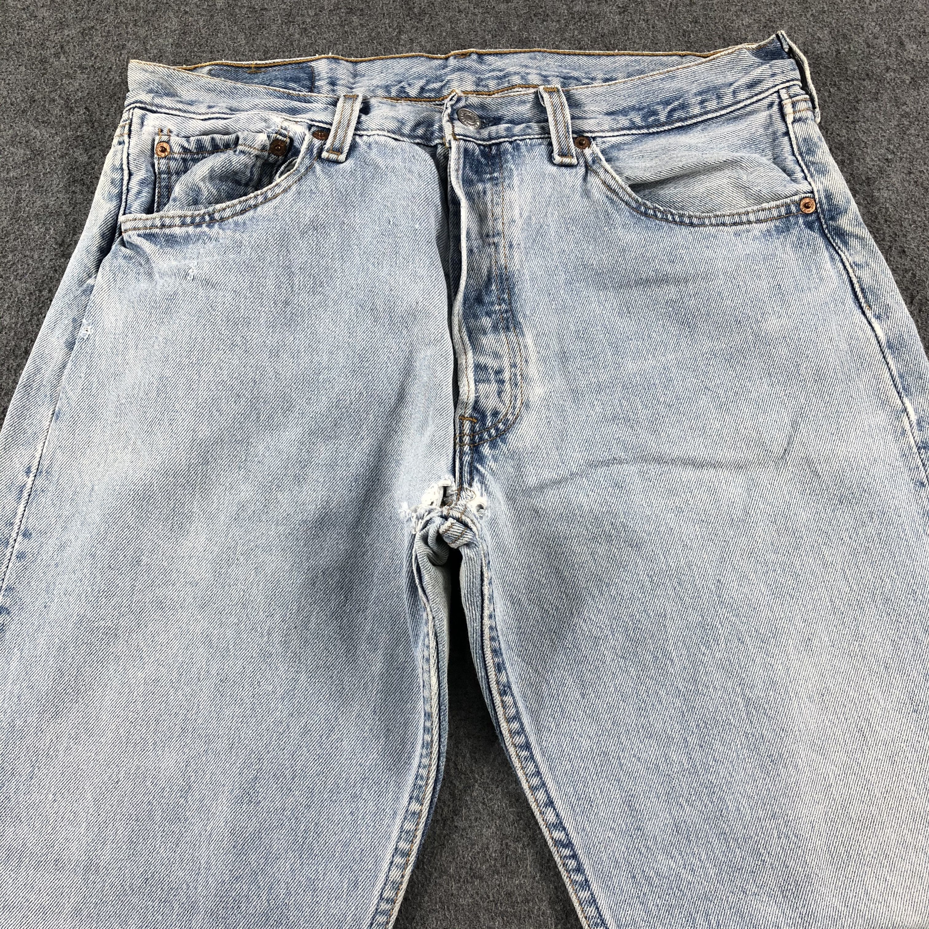 Levi's Vintage Blue Wash Levis 501 Jeans-J2556 Size US 32 / EU 48 - 3 Thumbnail