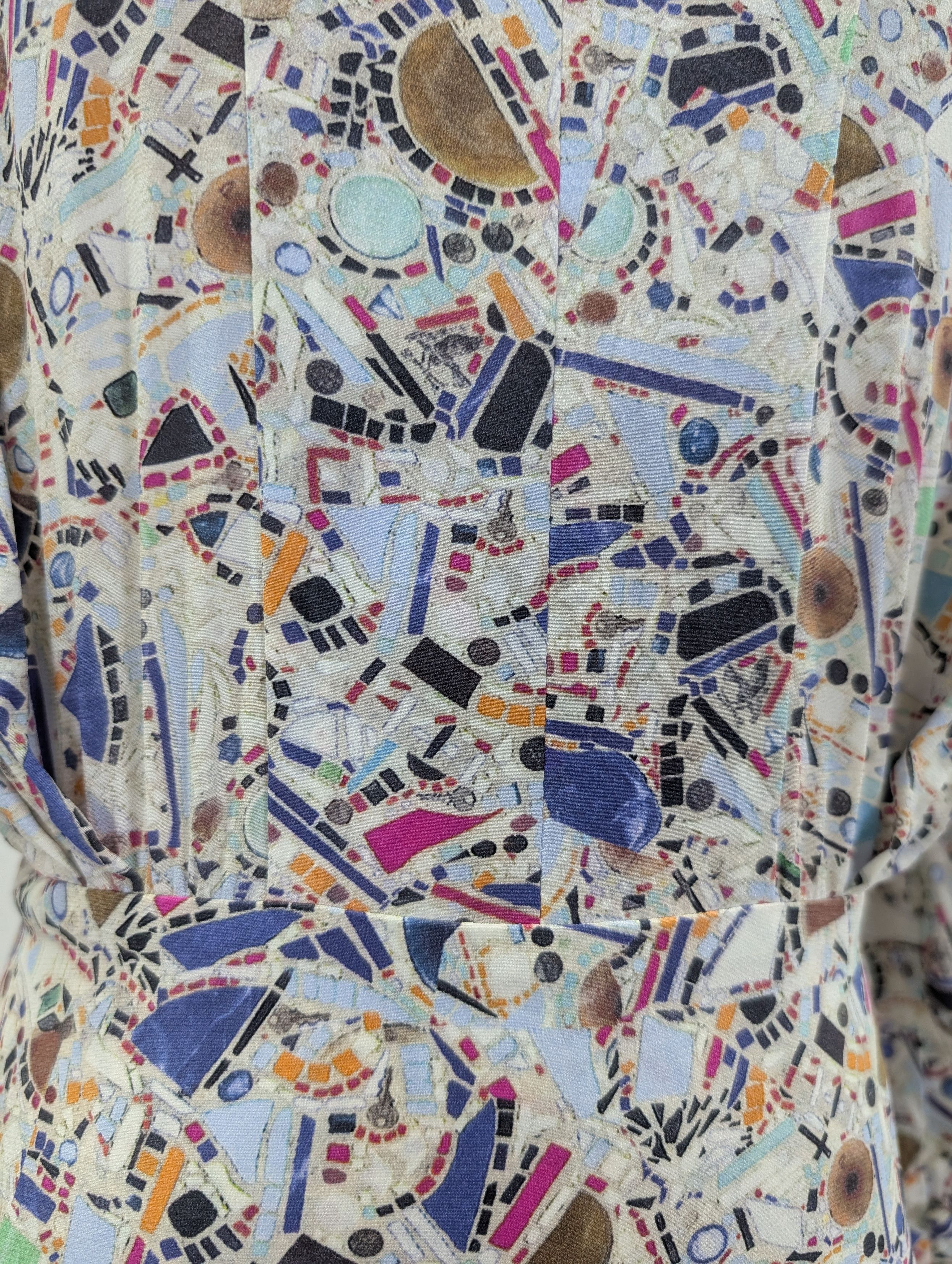 Isabel Marant Floral Print Long Sleeves Dress With Draping End Size XS / US 0-2 / IT 36-38 - 3 Thumbnail