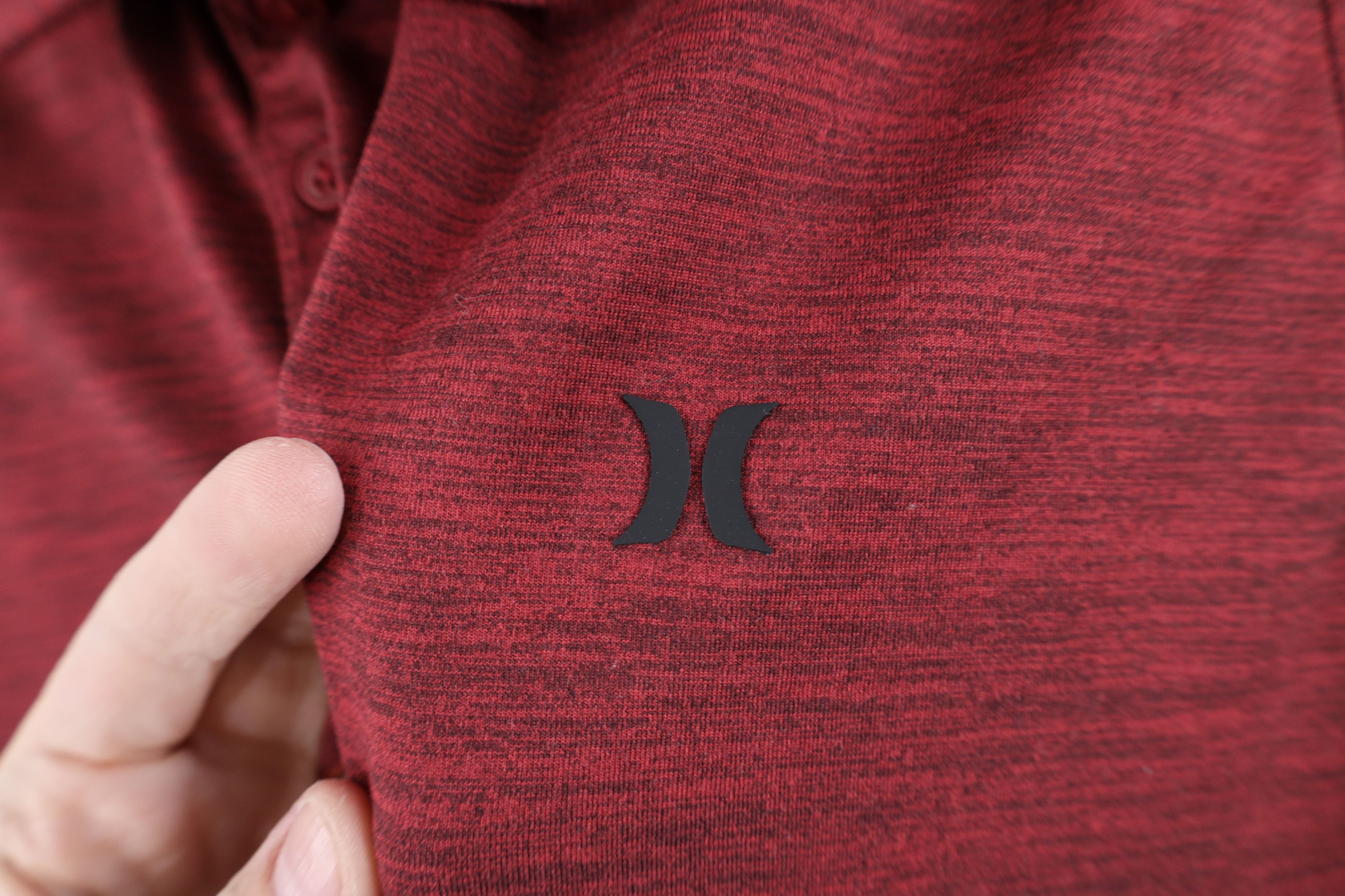 Hurley Y2K Hurley Surfing Knit Short Sleeve Golf Polo Shirt Red Size US L / EU 52-54 / 3 - 4 Thumbnail