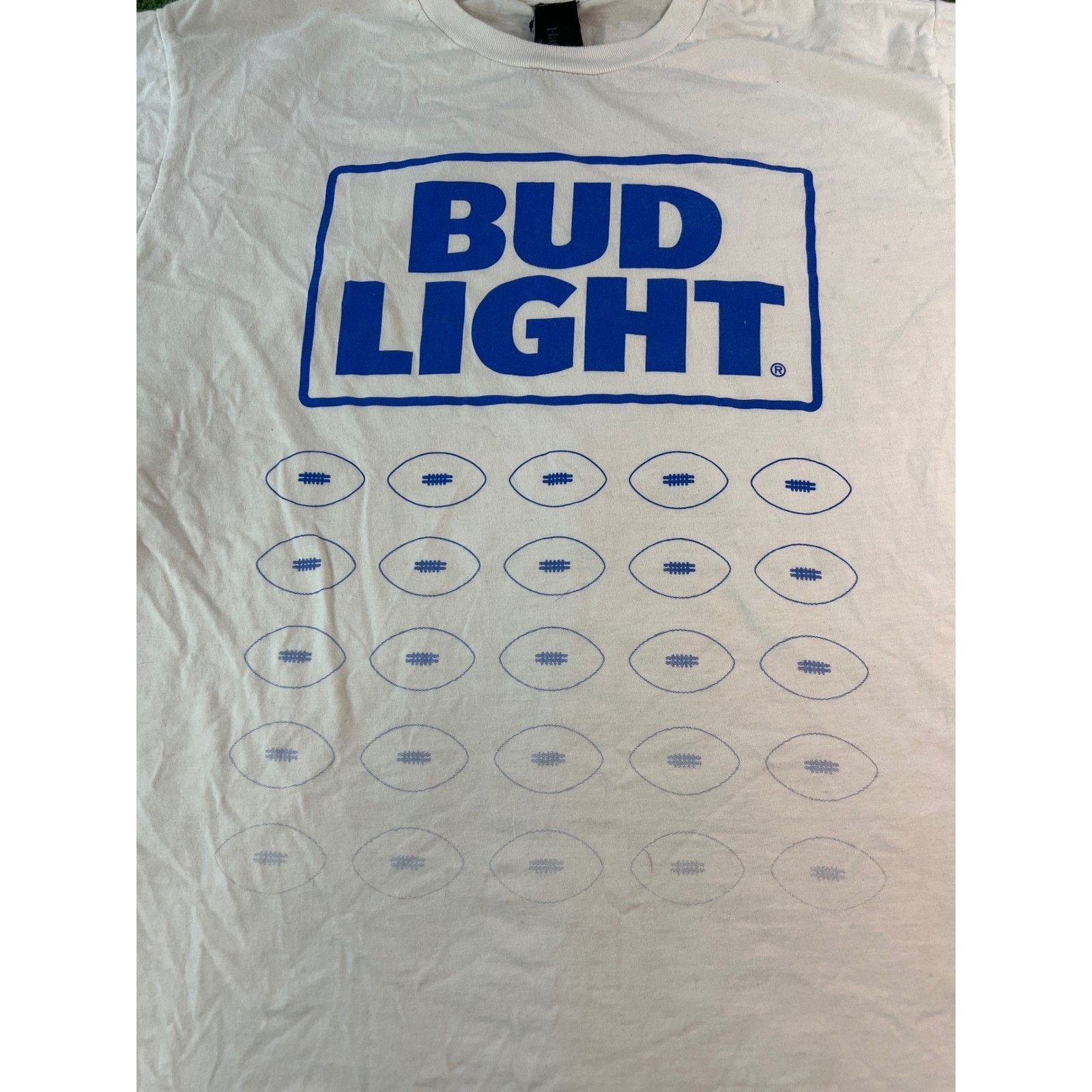 Other Bud Light Beer Men's White Football Logos Tshirt Tee Size L Size US L / EU 52-54 / 3 - 2 Thumbnail