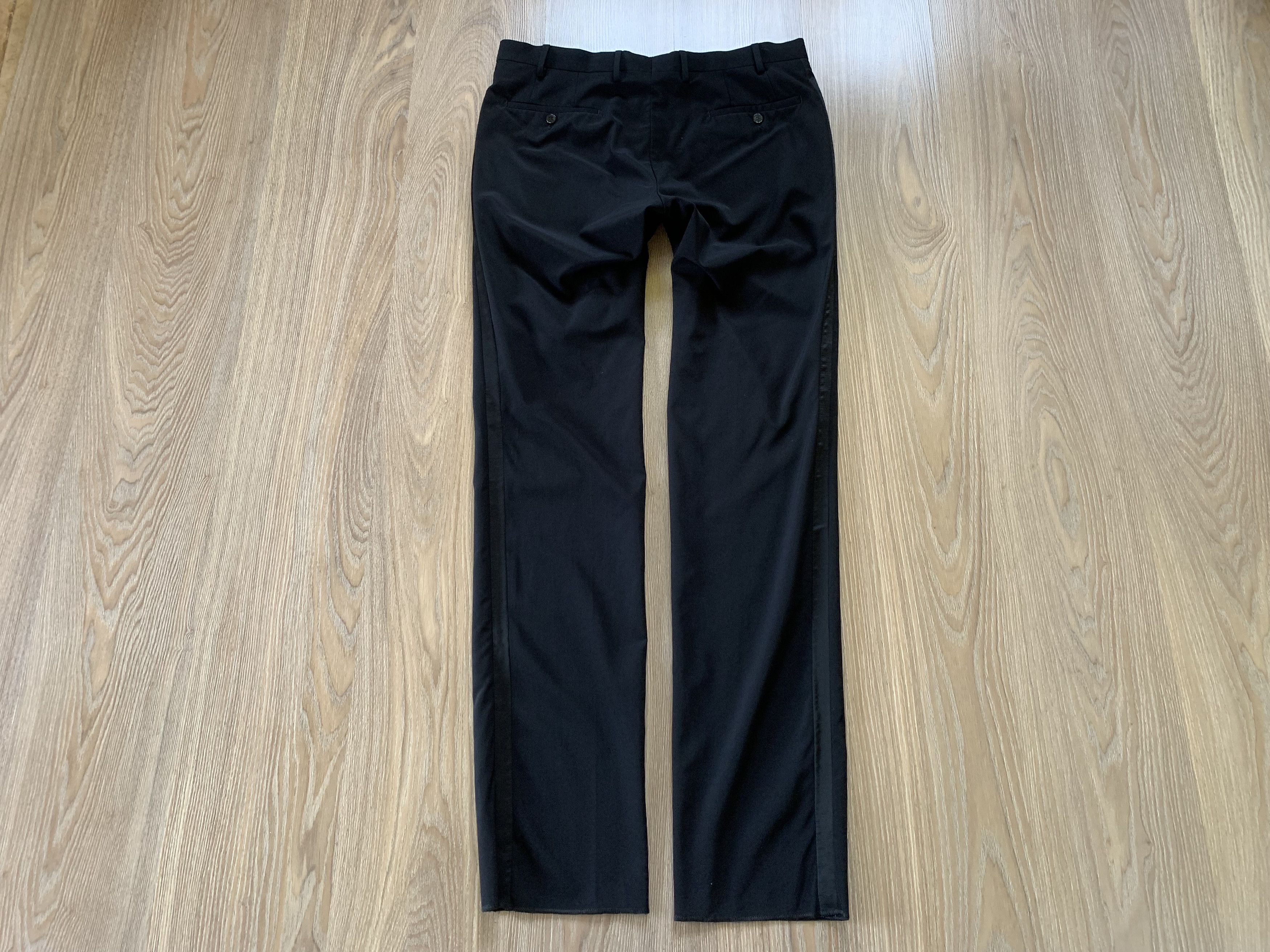 Versace Versace Collection Men's Black Two Button Wool Suit Size 50L - 13 Thumbnail