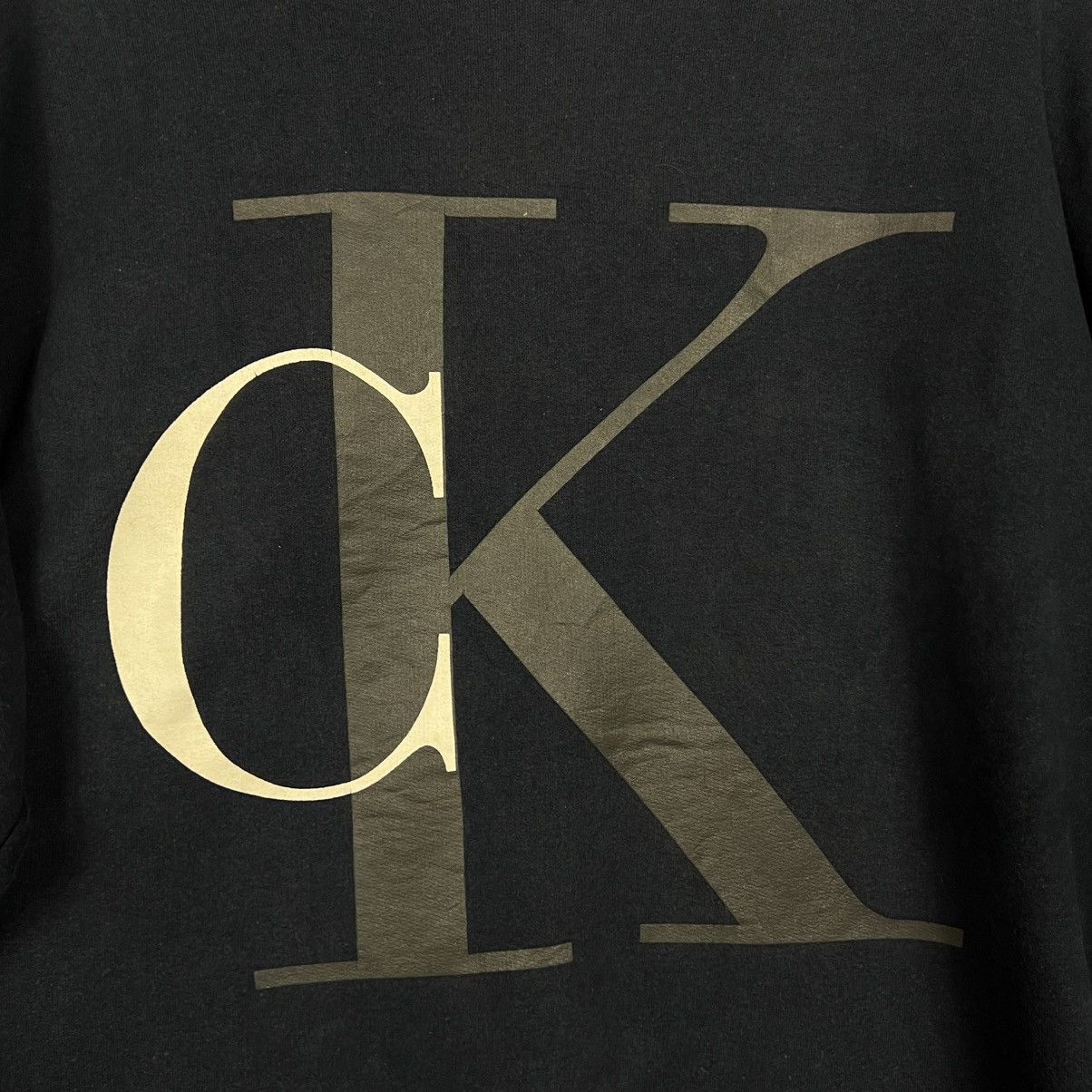 Calvin Klein CALVIN KLEIN Big Logo Crewneck Sweater Pullover #3940-C180 Size US M / EU 48-50 / 2 - 5 Thumbnail