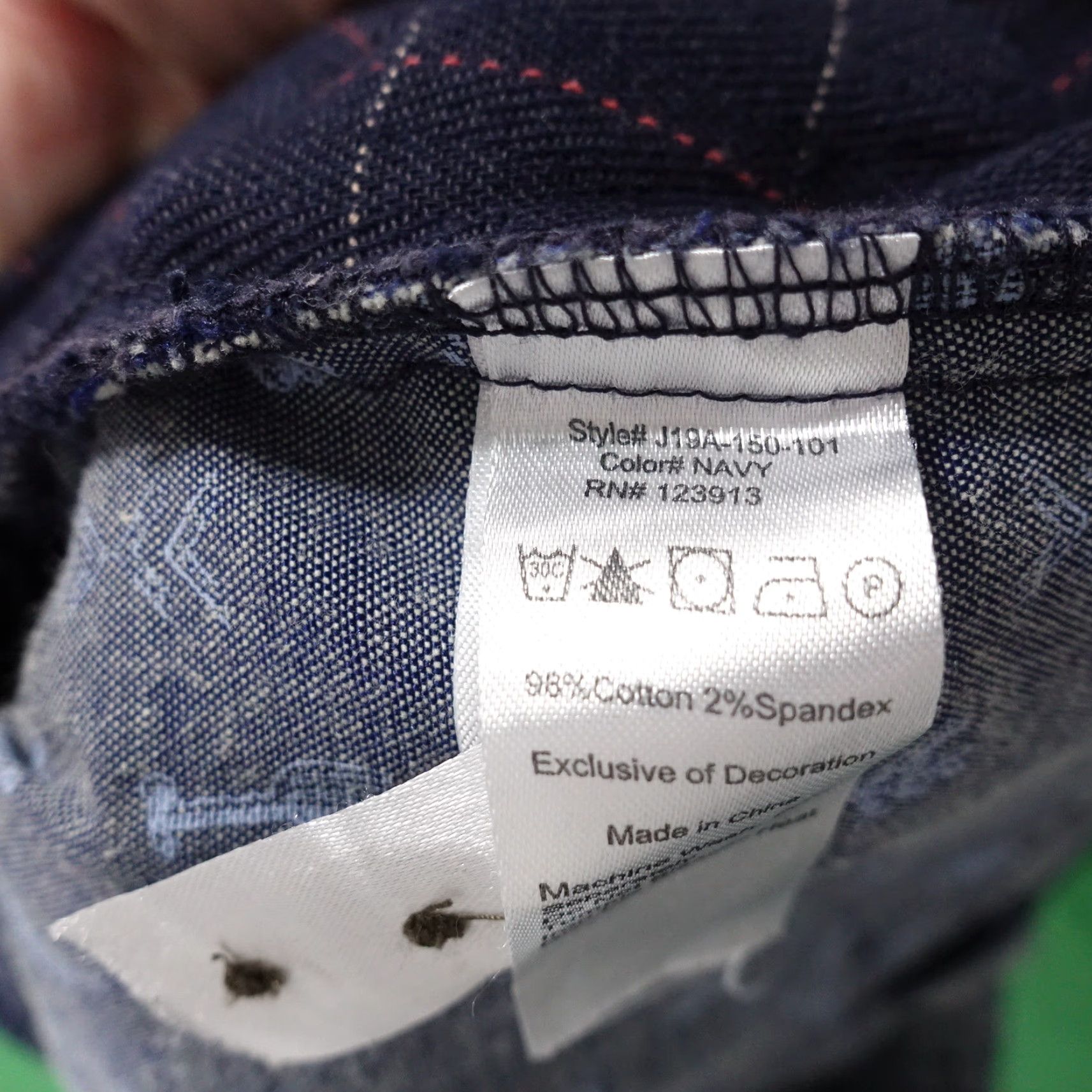 Vintage Vintage Jachs New York Bleecker Fit Check Shorts Mens Size 31 Casual Navy Blue 8-Inch Inseam Size US 31 - 8 Thumbnail