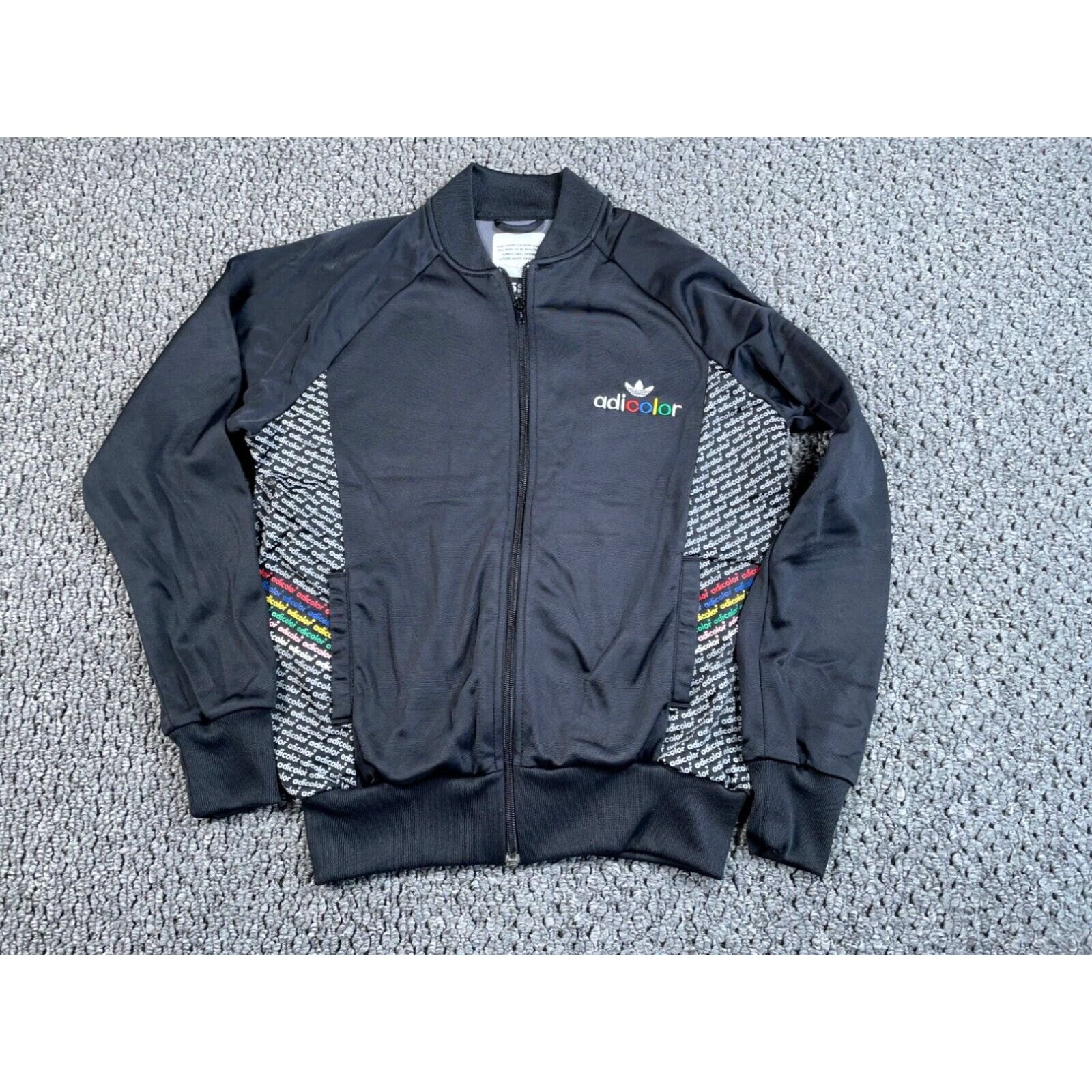 Adidas adidas adicolor BK5 Zip Track Jacket Women s Large Black Leonardo Da Vinci Quote Grailed