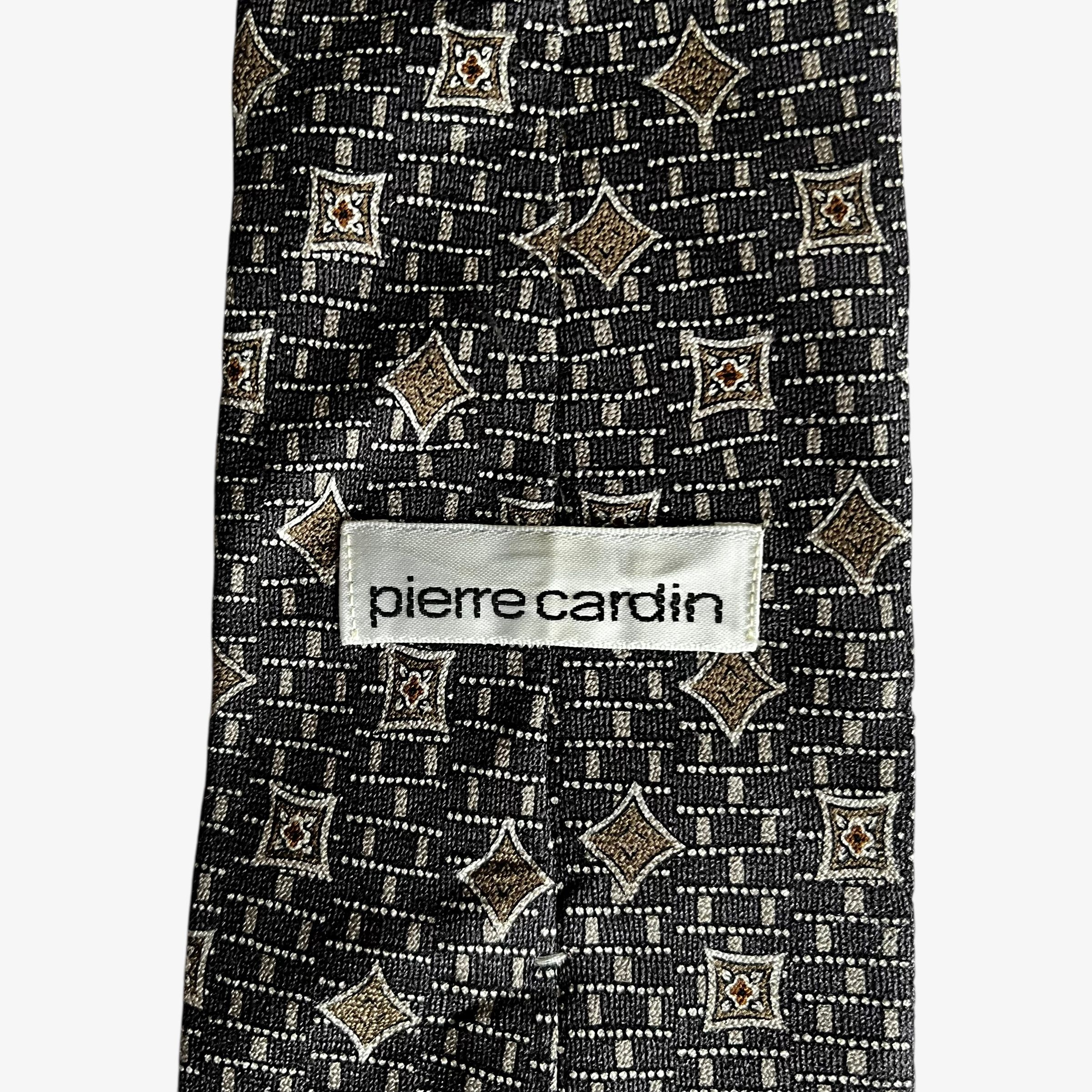 Pierre Cardin Vintage 90s Pierre Cardin Abstract Geometric Print Silk Tie Size ONE SIZE - 2 Thumbnail