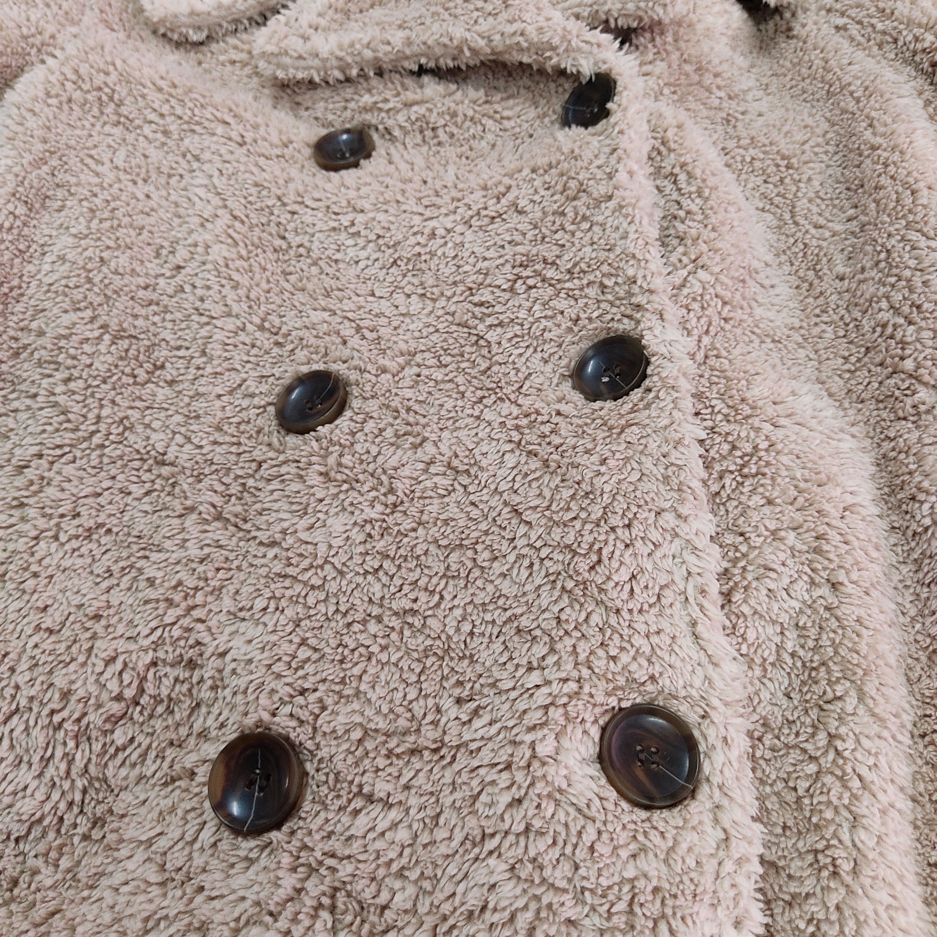 Japanese Brand × Uniqlo UNIQLO Double Breasted Teddy Fleece Coat Size L / US 10 / IT 46 - 6 Thumbnail