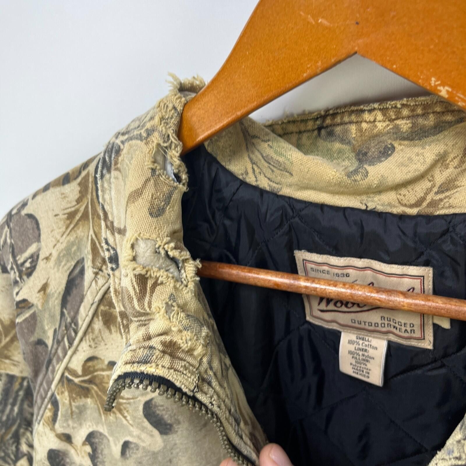 Woolrich Woolen Mills Vintage Realtree Camo Detroit Style Jacket Large Bomber Size US L / EU 52-54 / 3 - 6 Thumbnail