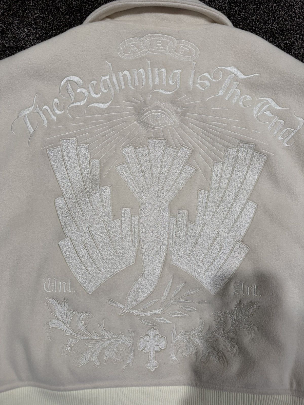 Untitled Artworks Untitled Artworks Milano Angel of Peace Varsity Cream Jacket Size US S / EU 44-46 / 1 - 17 Thumbnail