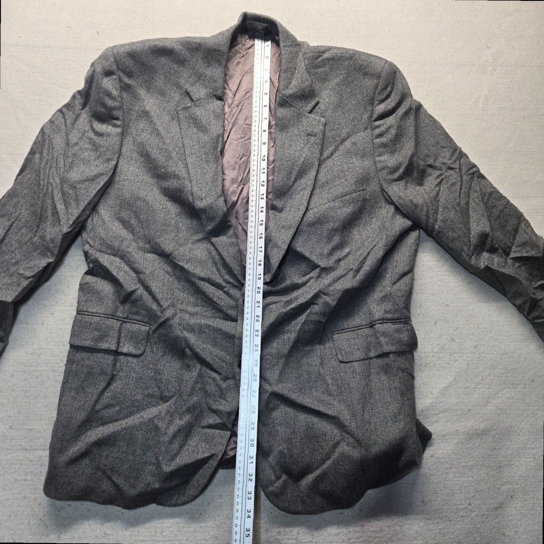 Jos. A. Bank Jos. A. Bank Gray Two Button Suit Jacket Men's Big & Tall Size 52 Long Size 52R - 7 Thumbnail