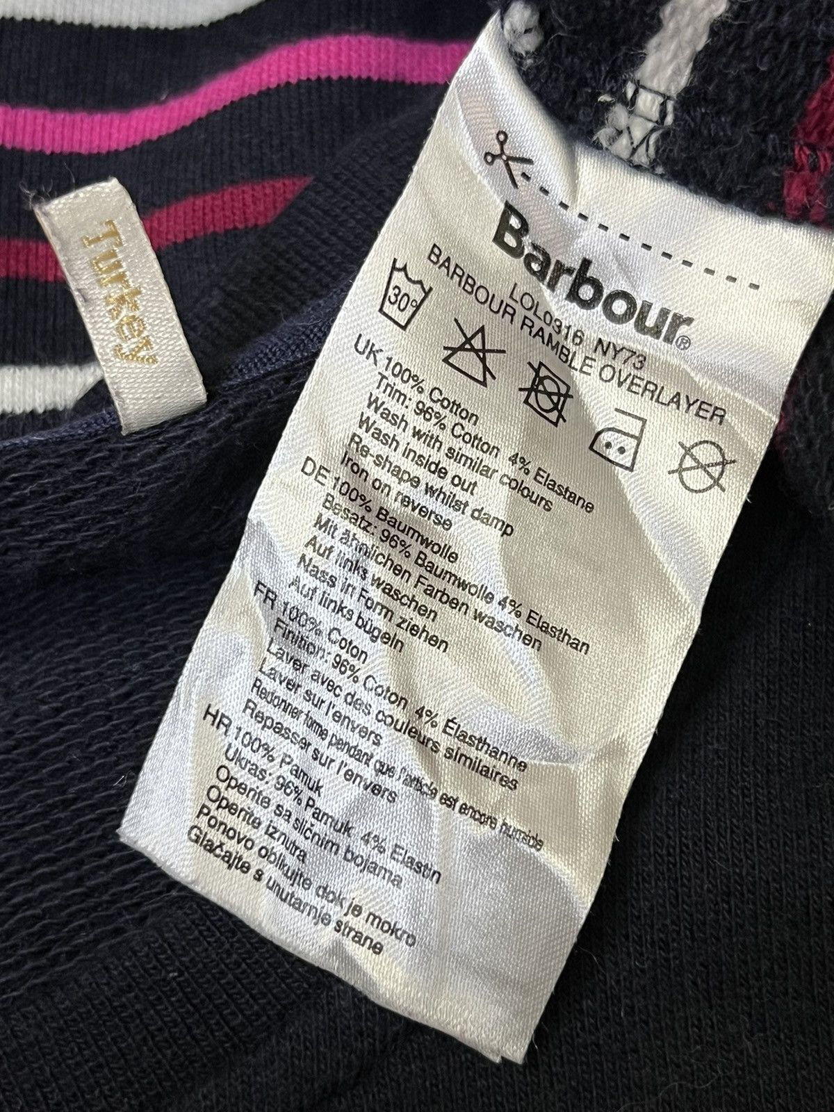 Barbour NICE🔥BARBOUR BAGGY STYLE STRIPED PULLOVER SWEATSHIRT Size US L / EU 52-54 / 3 - 11 Thumbnail