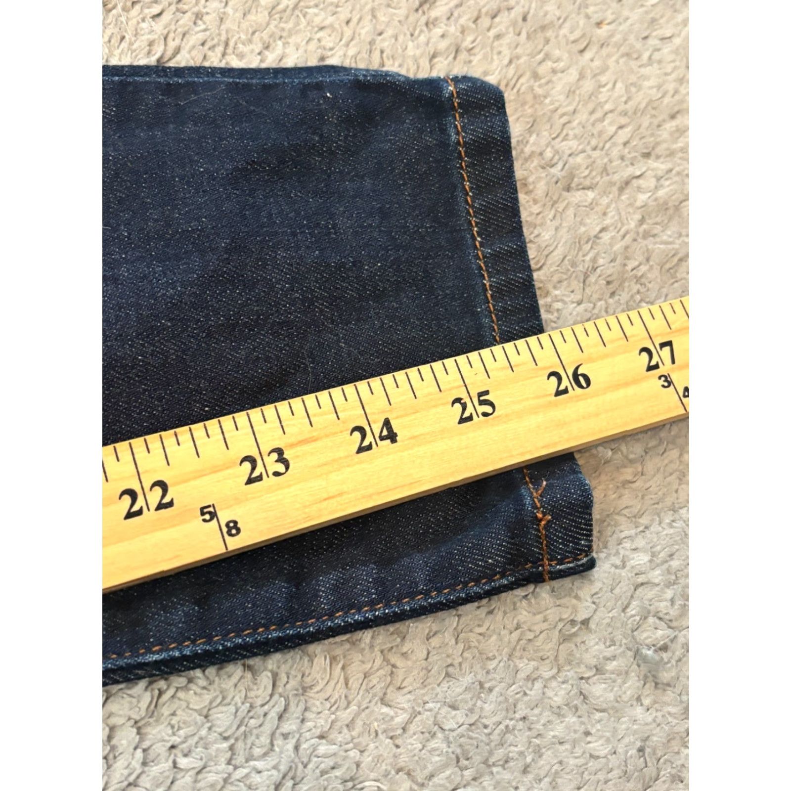 Vintage Joes Jeans Womens 24 Dark Wash Blue Denim Skinny Stretch Casual Pants Jeans 5-Pocket Design Womens Size 42" / US 20 - 6 Thumbnail