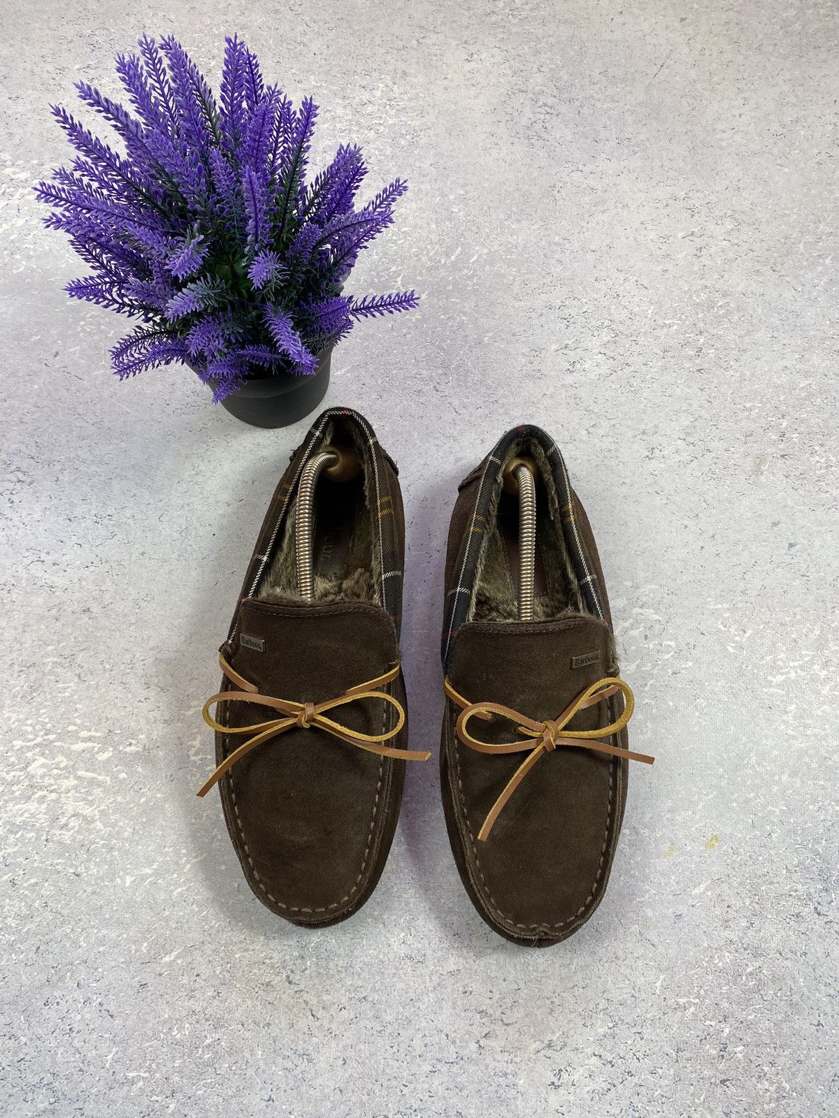Barbour Barbour men’s Brown Suede Loafers with fur Size US 8 Size US 8 / EU 41 - 2 Thumbnail