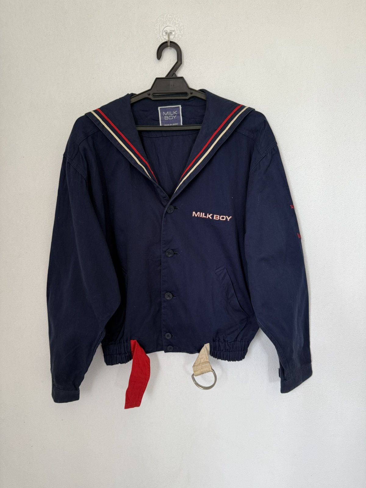 Japanese Brand × Vintage JAPAN BRAND MILK BOY BACK LACE UP SAILOR JACKET RARE Size US M / EU 48-50 / 2 - 1 Thumbnail