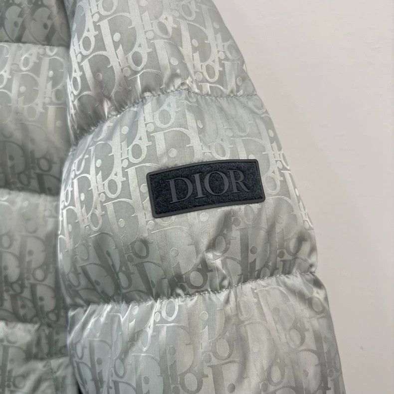 Dior Dior Classic Oblicque Full Print Logo Down Jacket 2503-Next Size US M / EU 48-50 / 2 - 2 Thumbnail