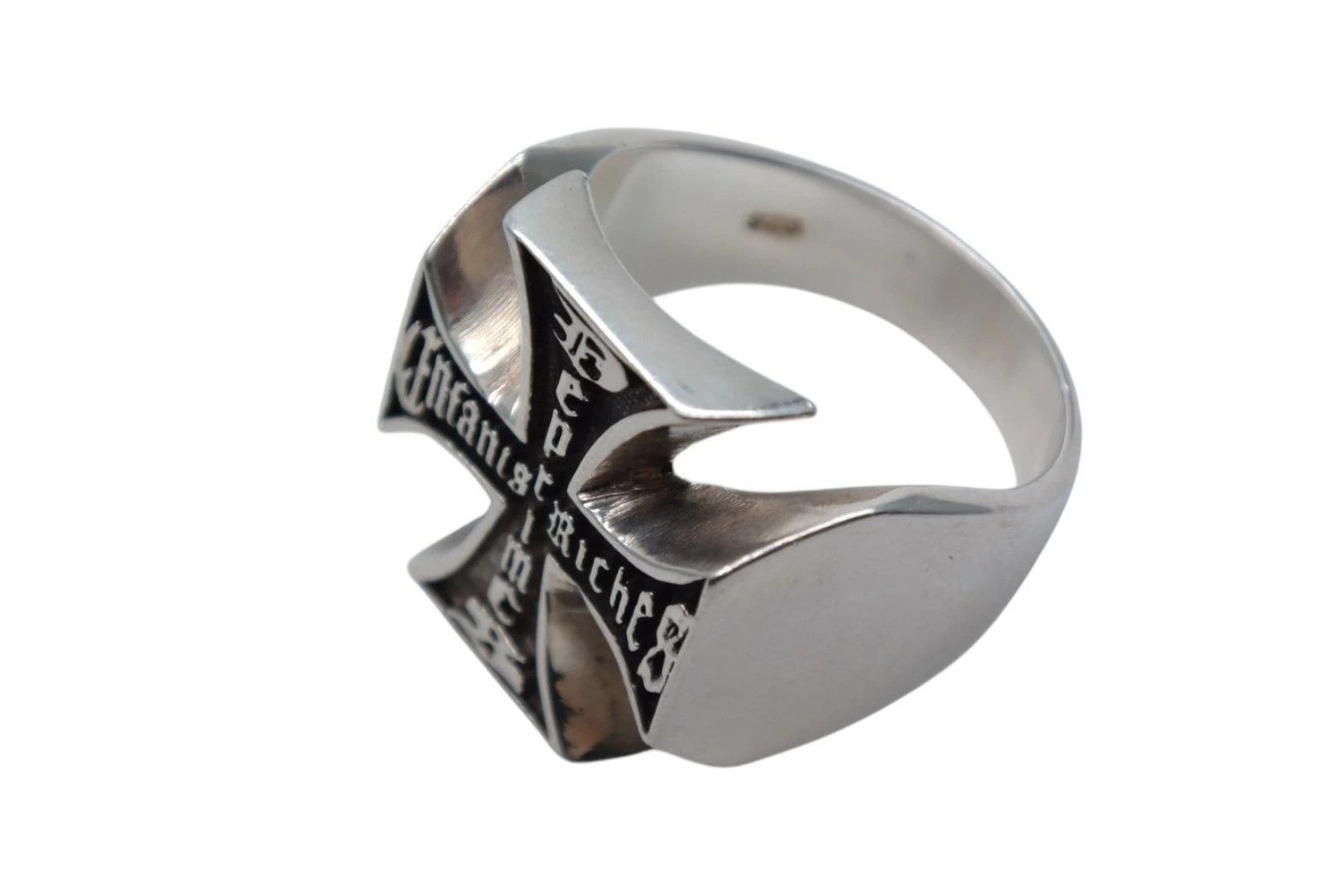 Enfants Riches Deprimes Enfants Riches Deprimes Logo Embossed Cross Ring Size 23 Size ONE SIZE - 8 Thumbnail