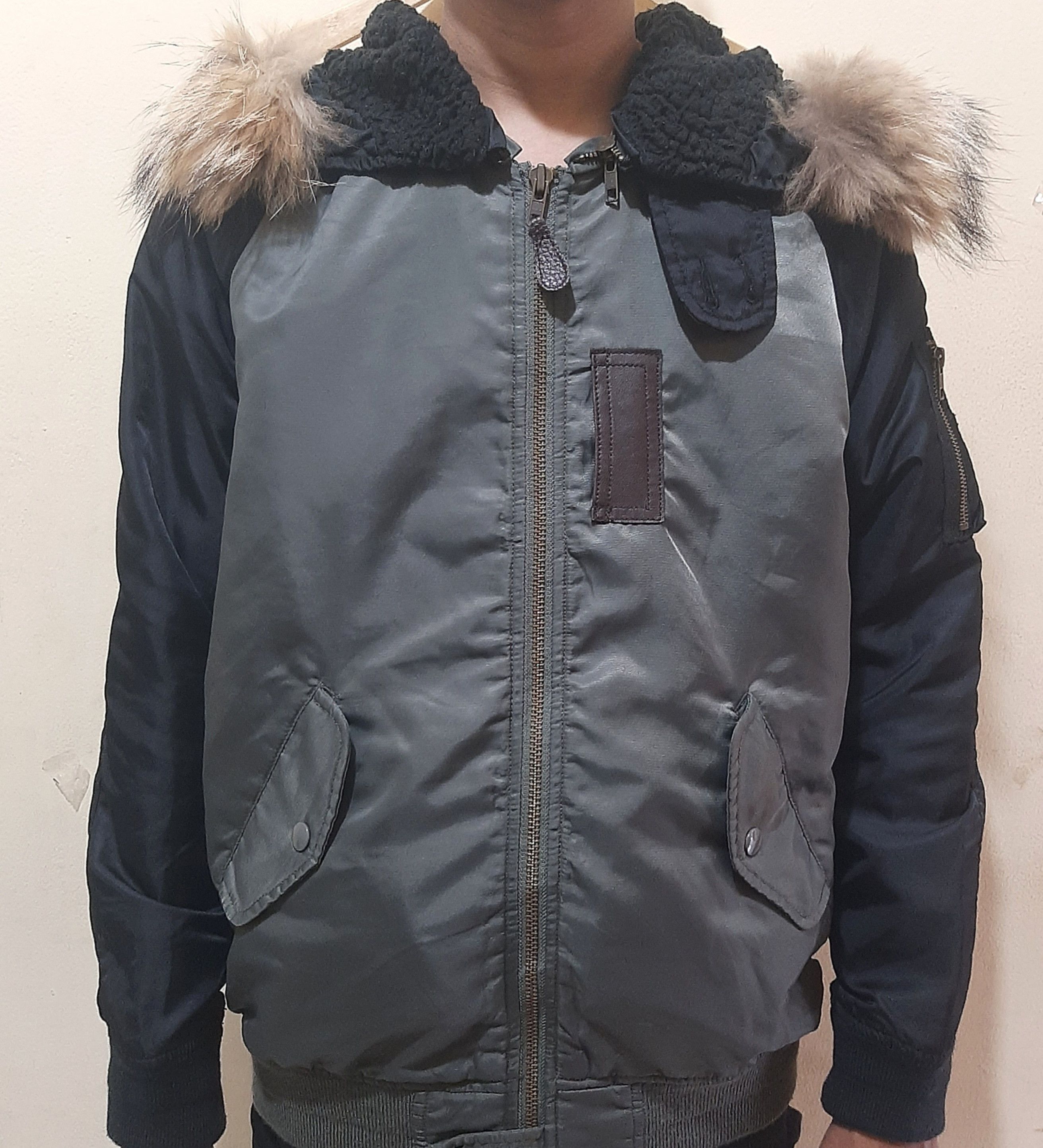 Japanese Brand Moussy Fur Raccoon Military Hooded Jacket L.G.B y2k Size US M / EU 48-50 / 2 - 3 Thumbnail