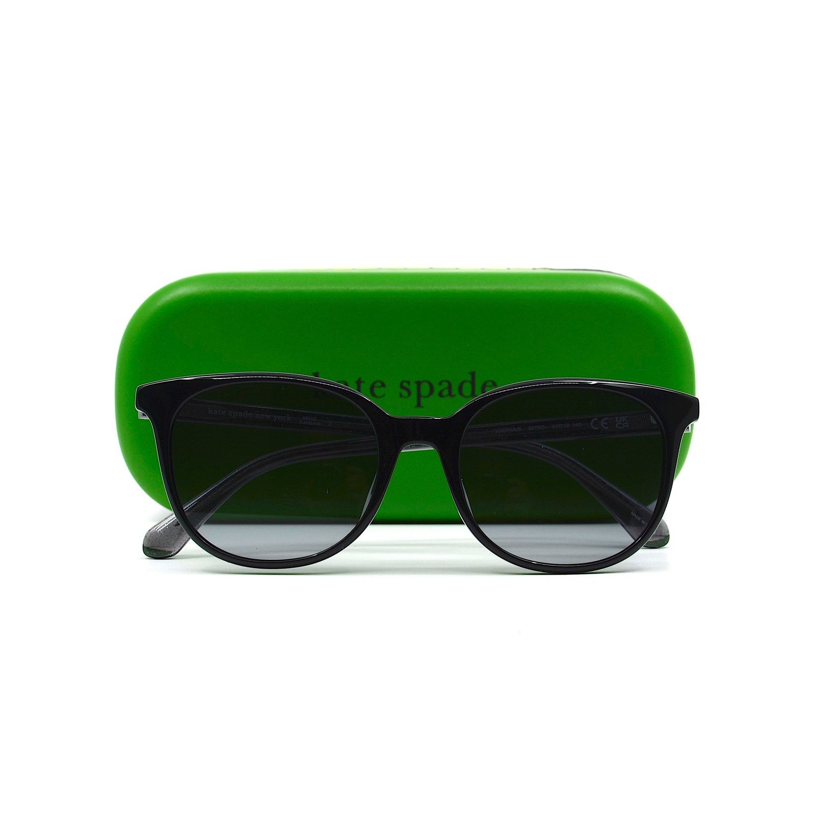 Kate Spade NEW KATE SPADE ANDRIA/S 807 BLACK GREY AUTHENTIC SUNGLASSES Size ONE SIZE - 14 Thumbnail