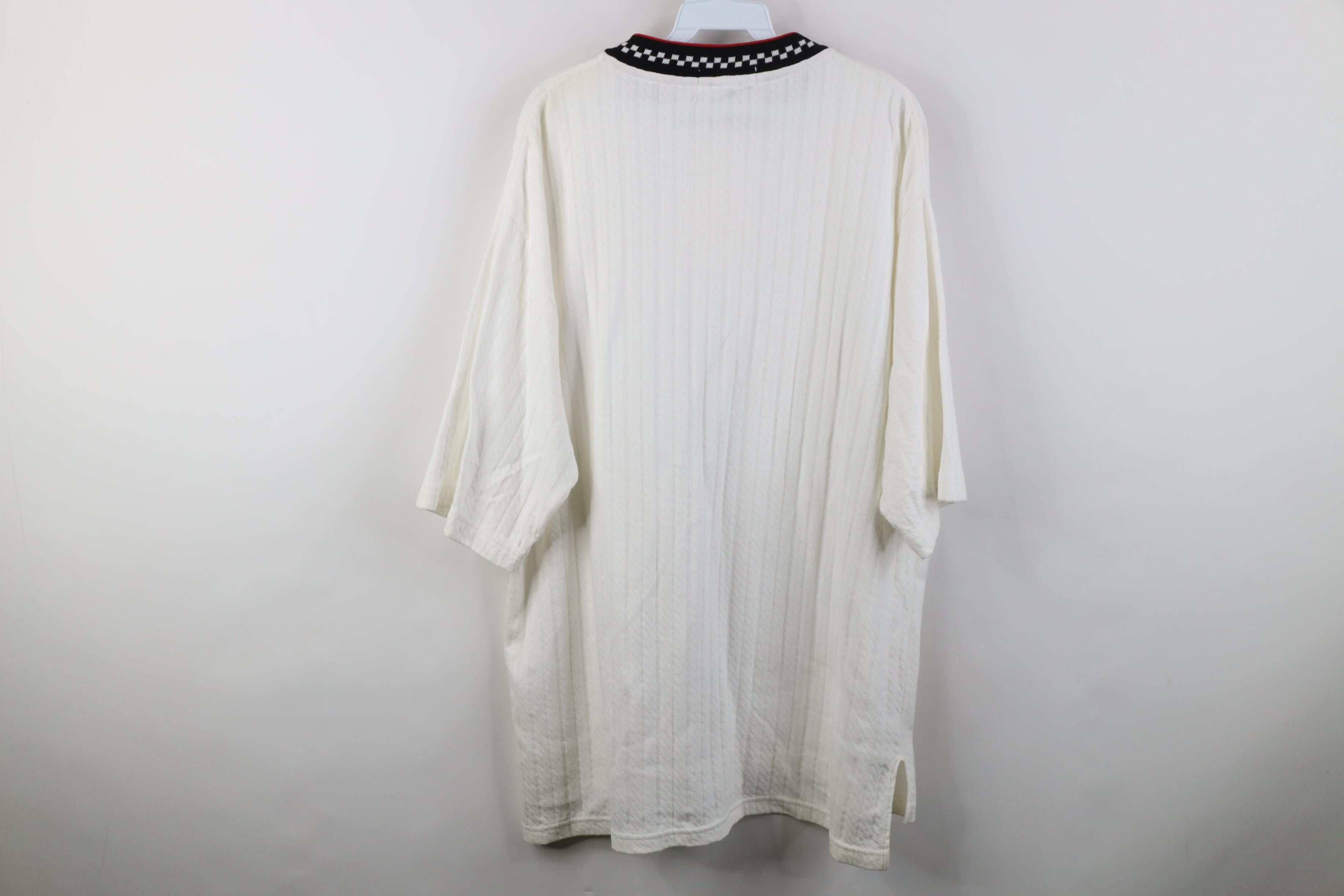 Vintage Vintage 90s Streetwear Cotton Ribbed Knit Henley T-Shirt USA Size US L / EU 52-54 / 3 - 9 Thumbnail