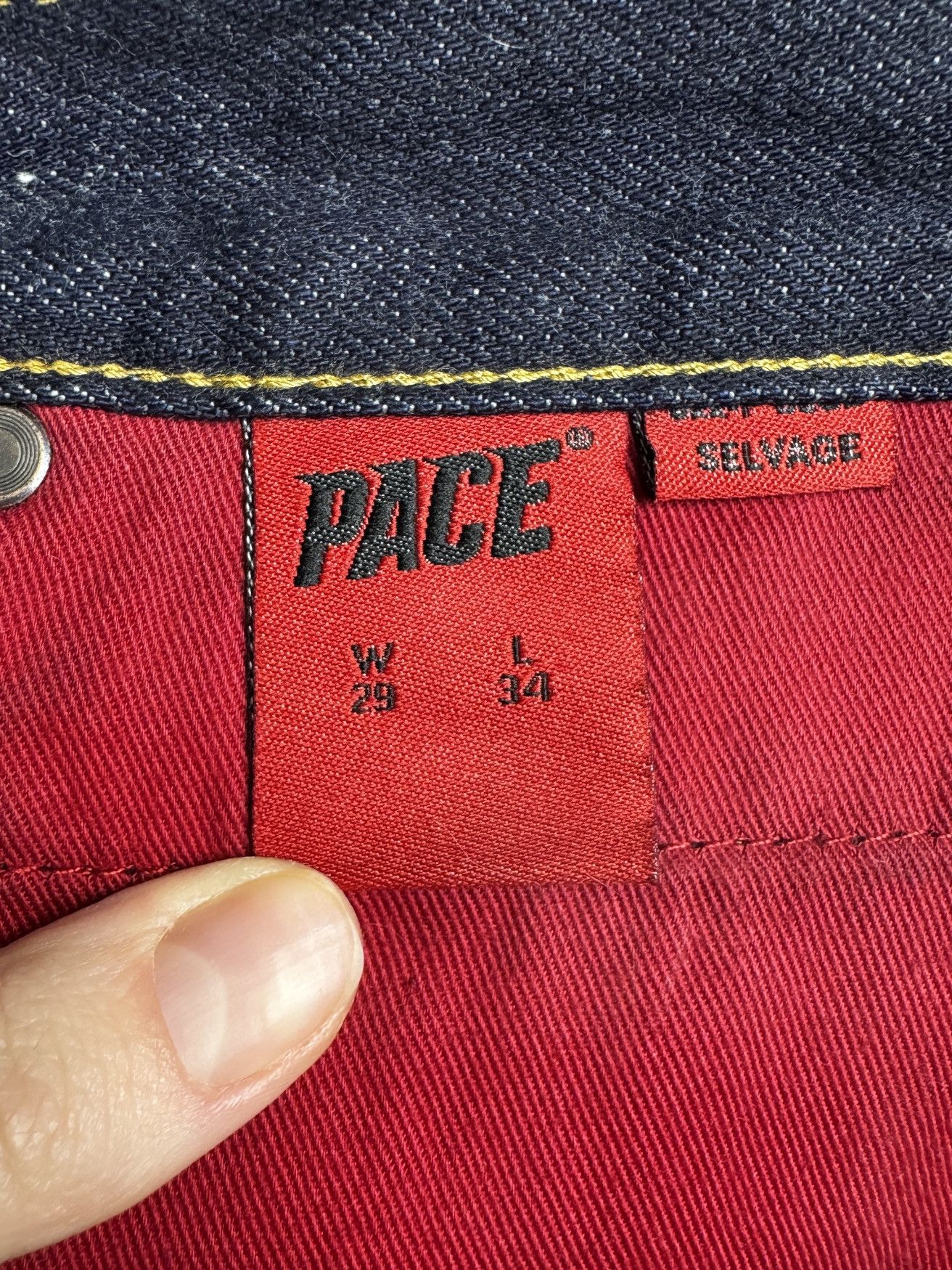Other Pace Dark Indigo Blue Selvage denim jeans pants size 29 Size US 29 - 12 Thumbnail