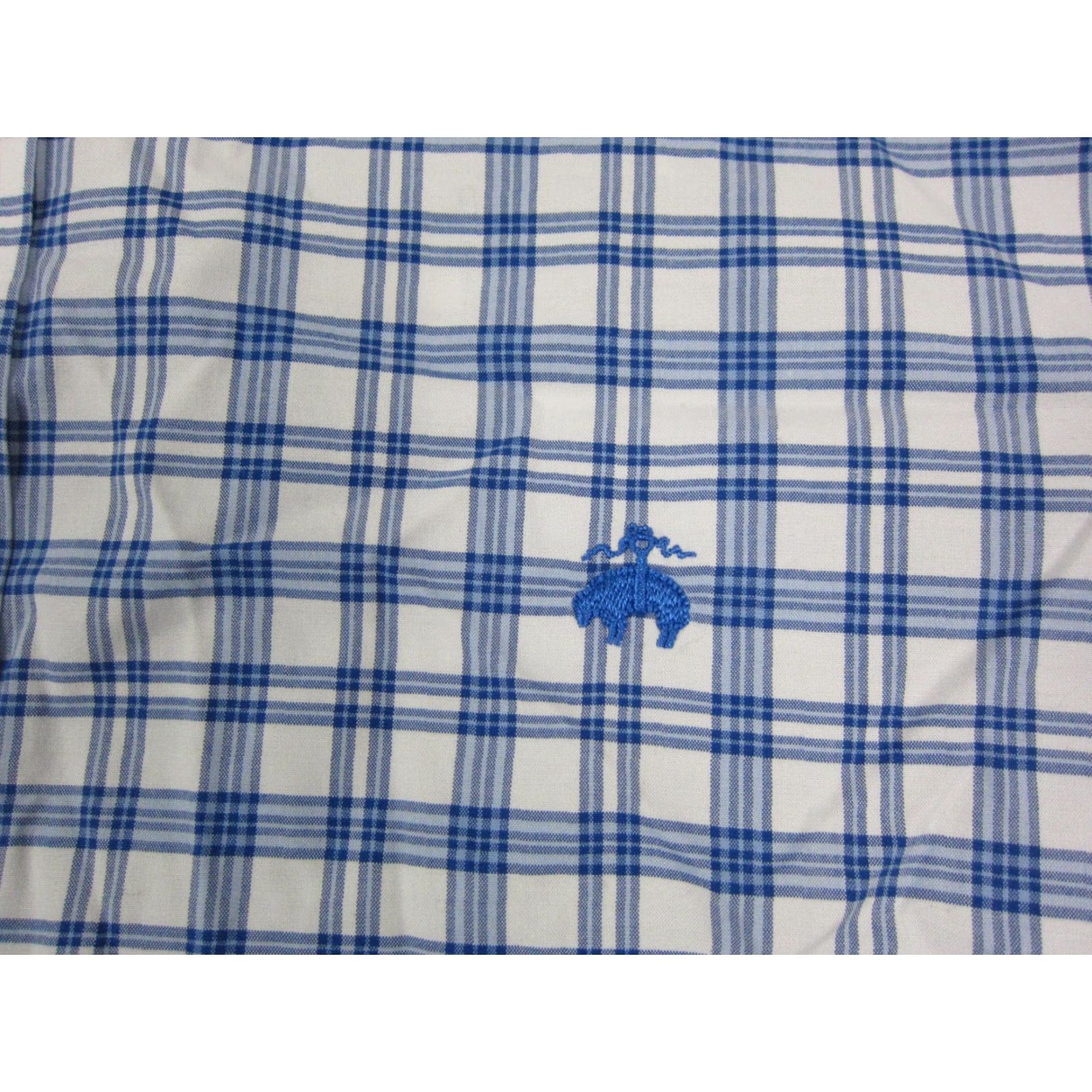 Brooks Brothers Brooks Brothers Shirt XL Adult Blue Check Supima Cotton Mens Regular Button-Up Size US XL / EU 56 / 4 - 3 Thumbnail