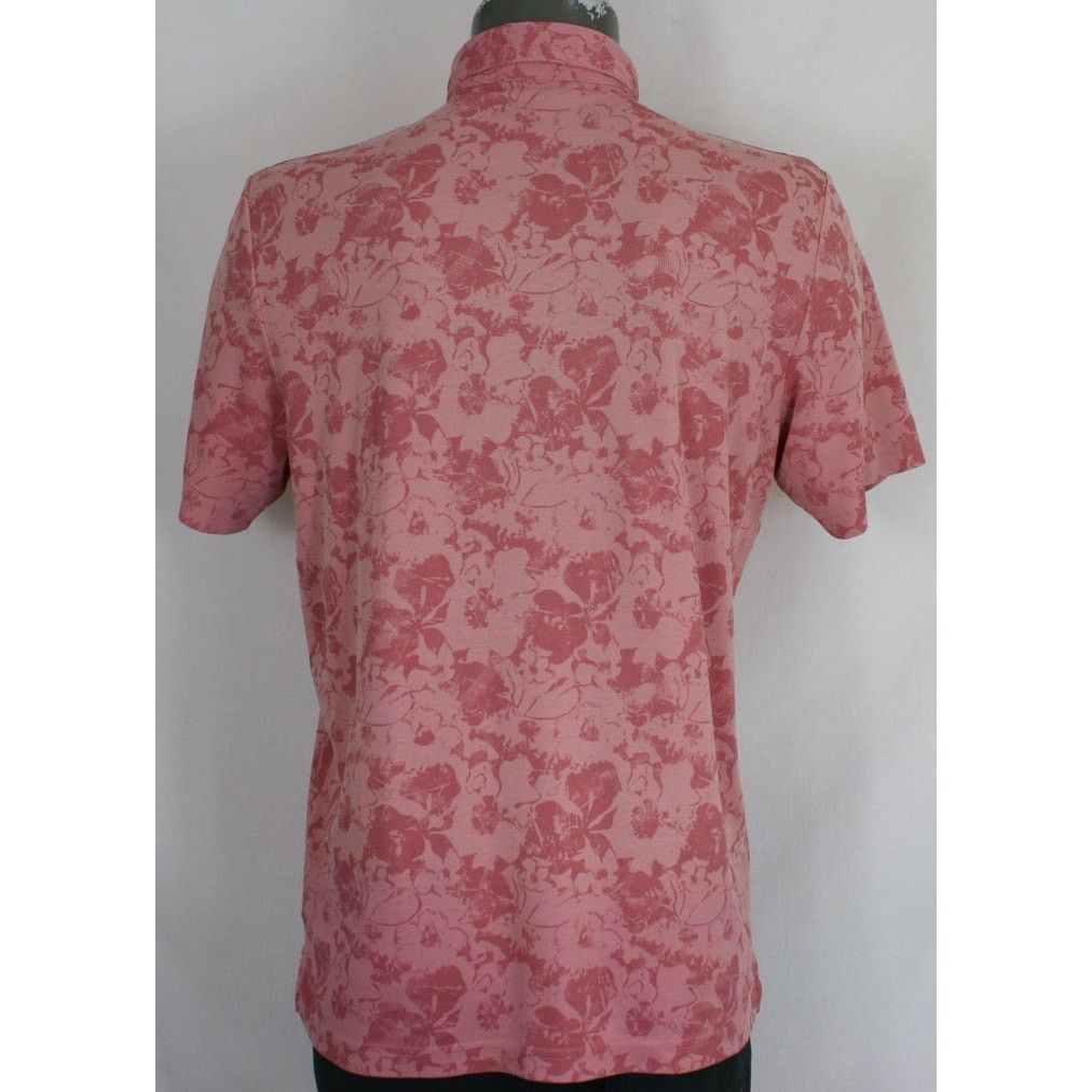 TravisMathew Travis Mathew Polo Large Pink Floral Performance Golf Shirt Size US L / EU 52-54 / 3 - 6 Thumbnail