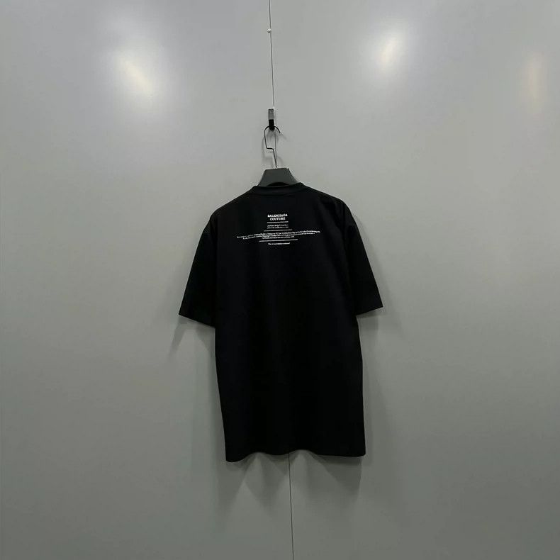 Balenciaga Balenciaga Black collar logo short-sleeved Size US XS / EU 42 / 0 - 2 Thumbnail